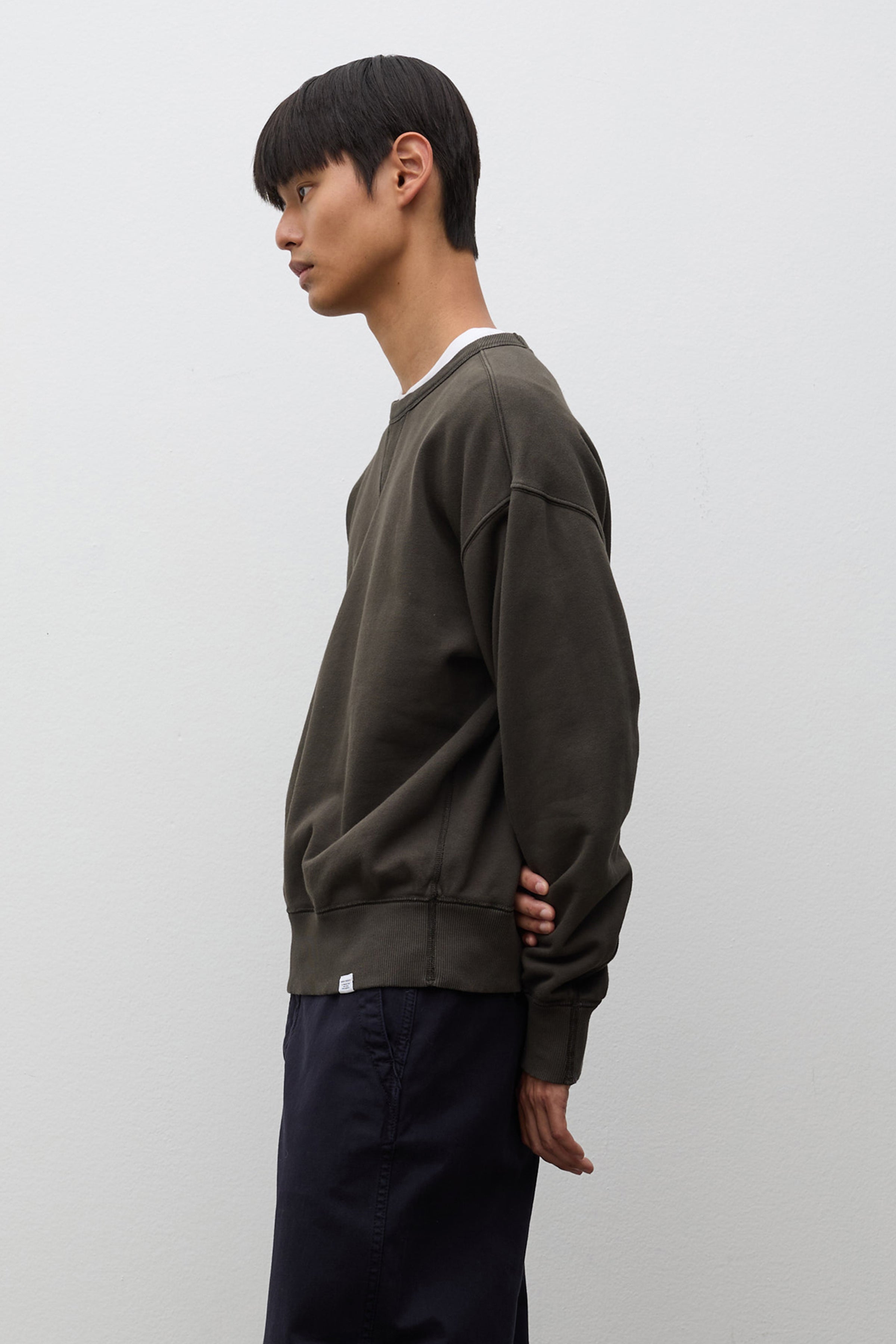 Gilja Brushed Diagonal Cotton Fleece Sweatshirt