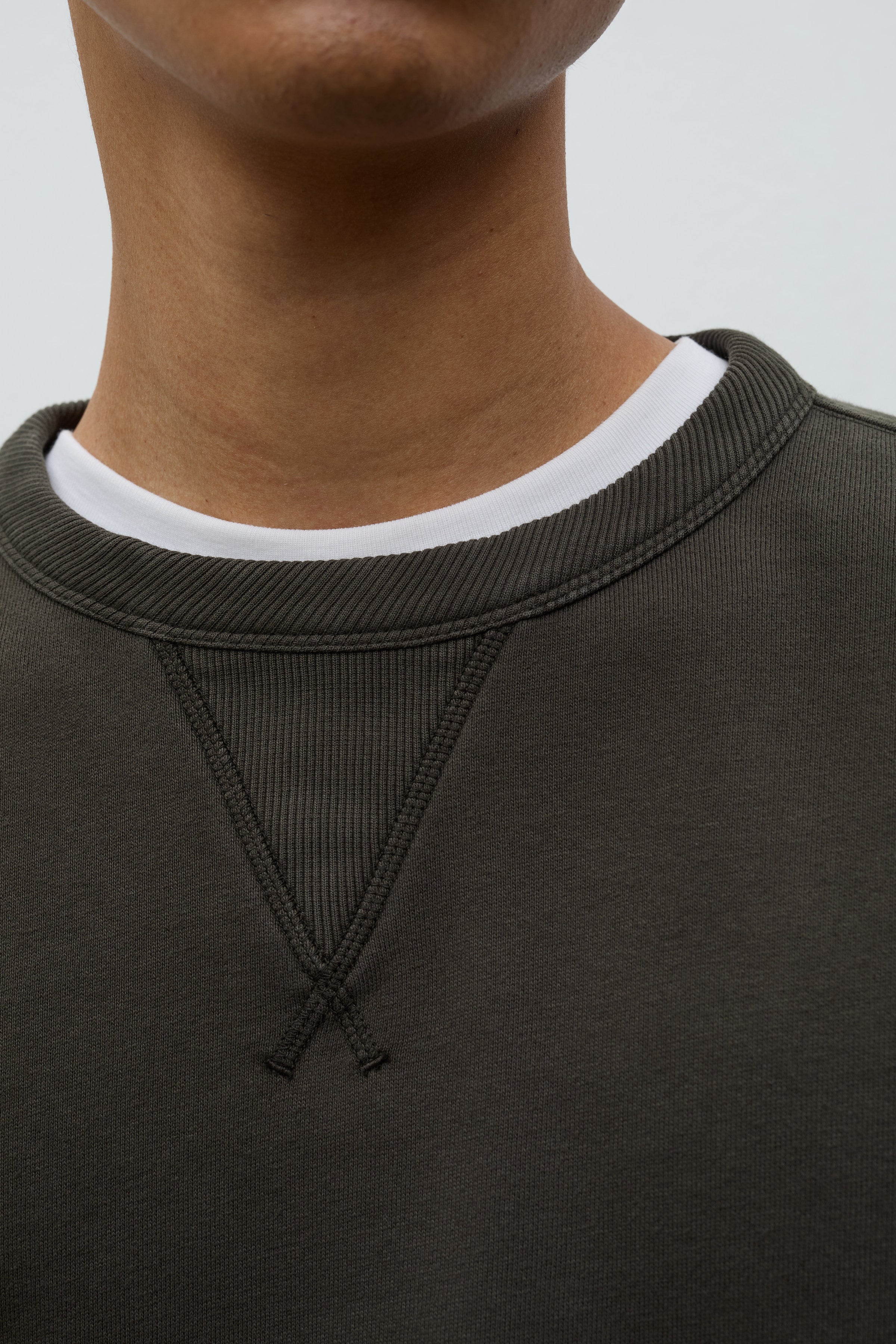 Gilja Brushed Diagonal Cotton Fleece Sweatshirt