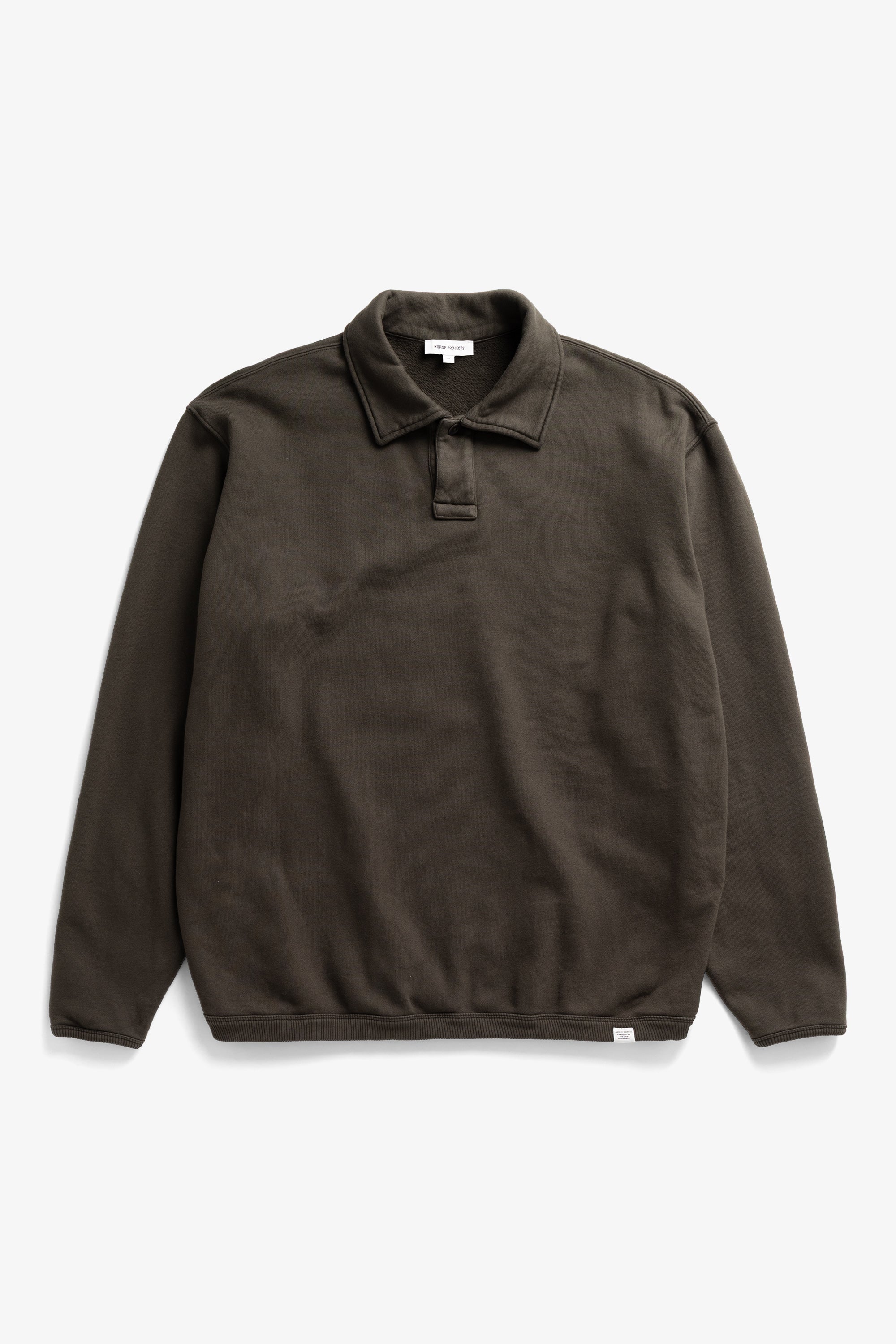 Hjartdal Brushed Diagonal Cotton Fleece Polo