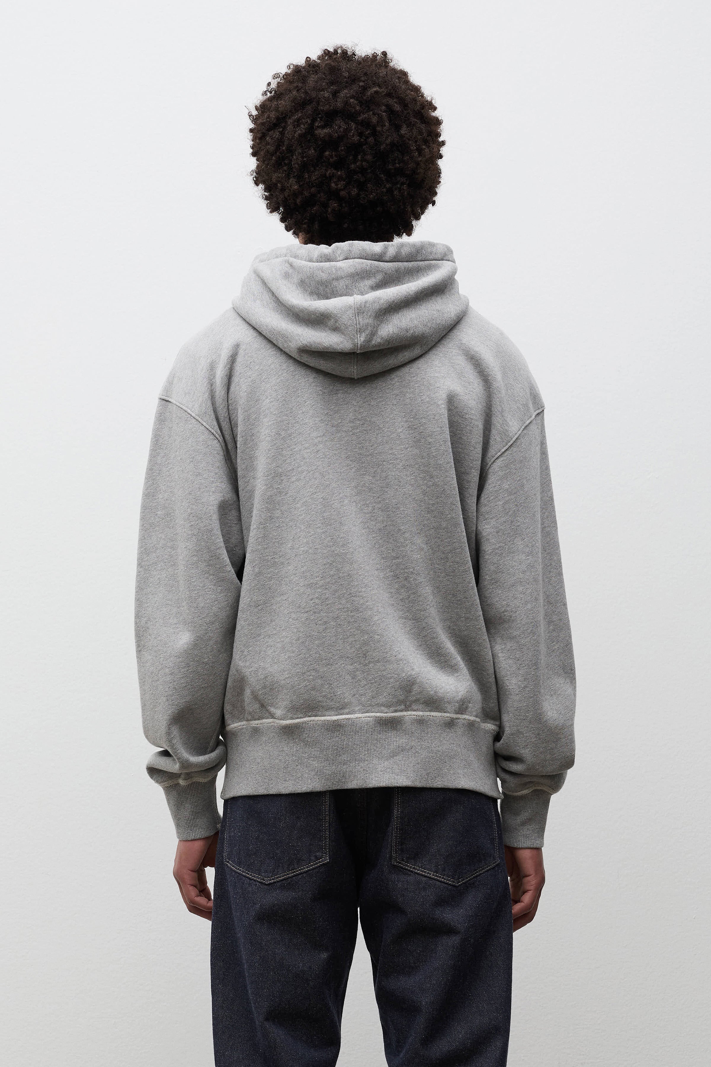 Keldur Brushed Diagonal Cotton Fleece Zip Hoodie