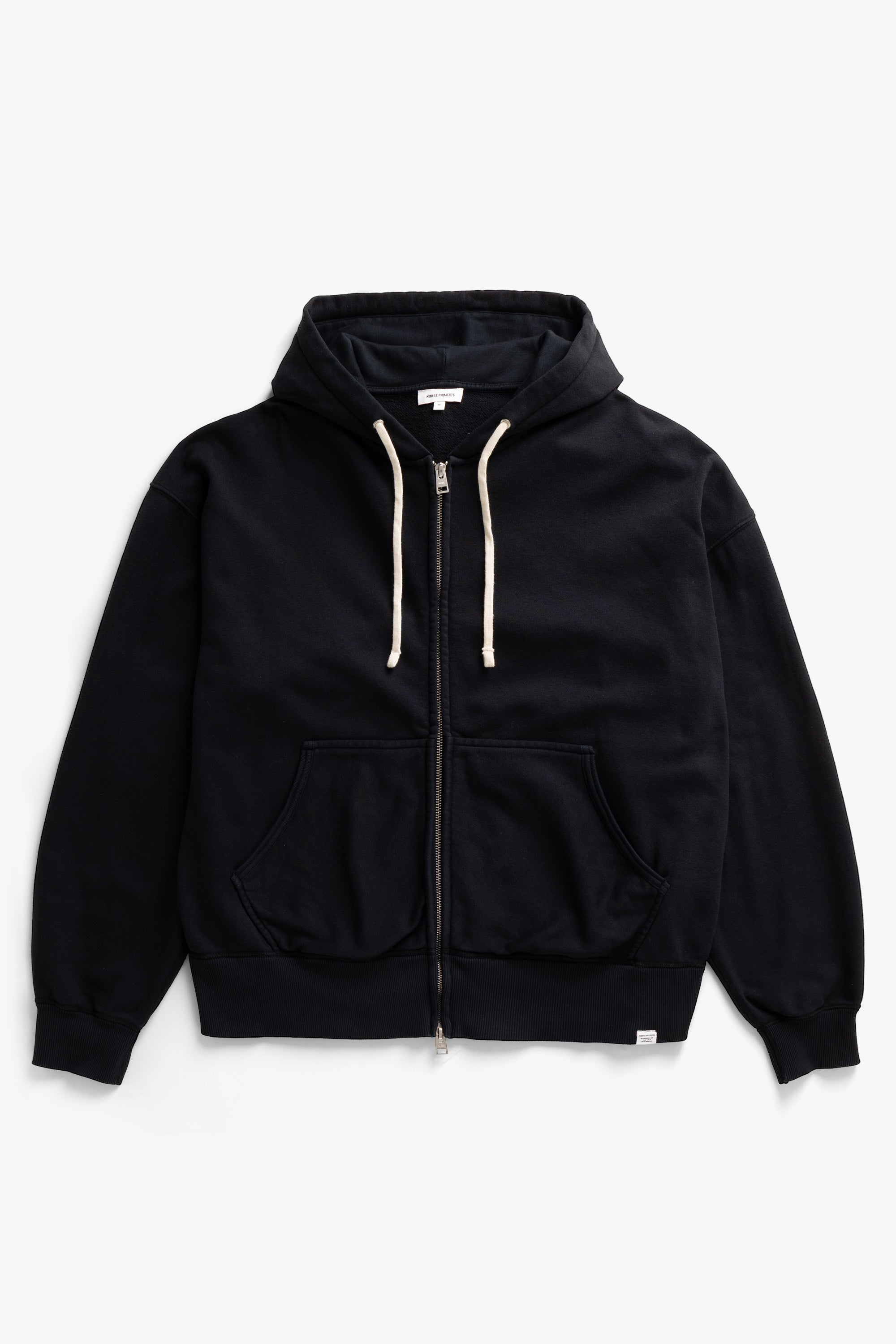 Keldur Brushed Diagonal Cotton Fleece Zip Hoodie