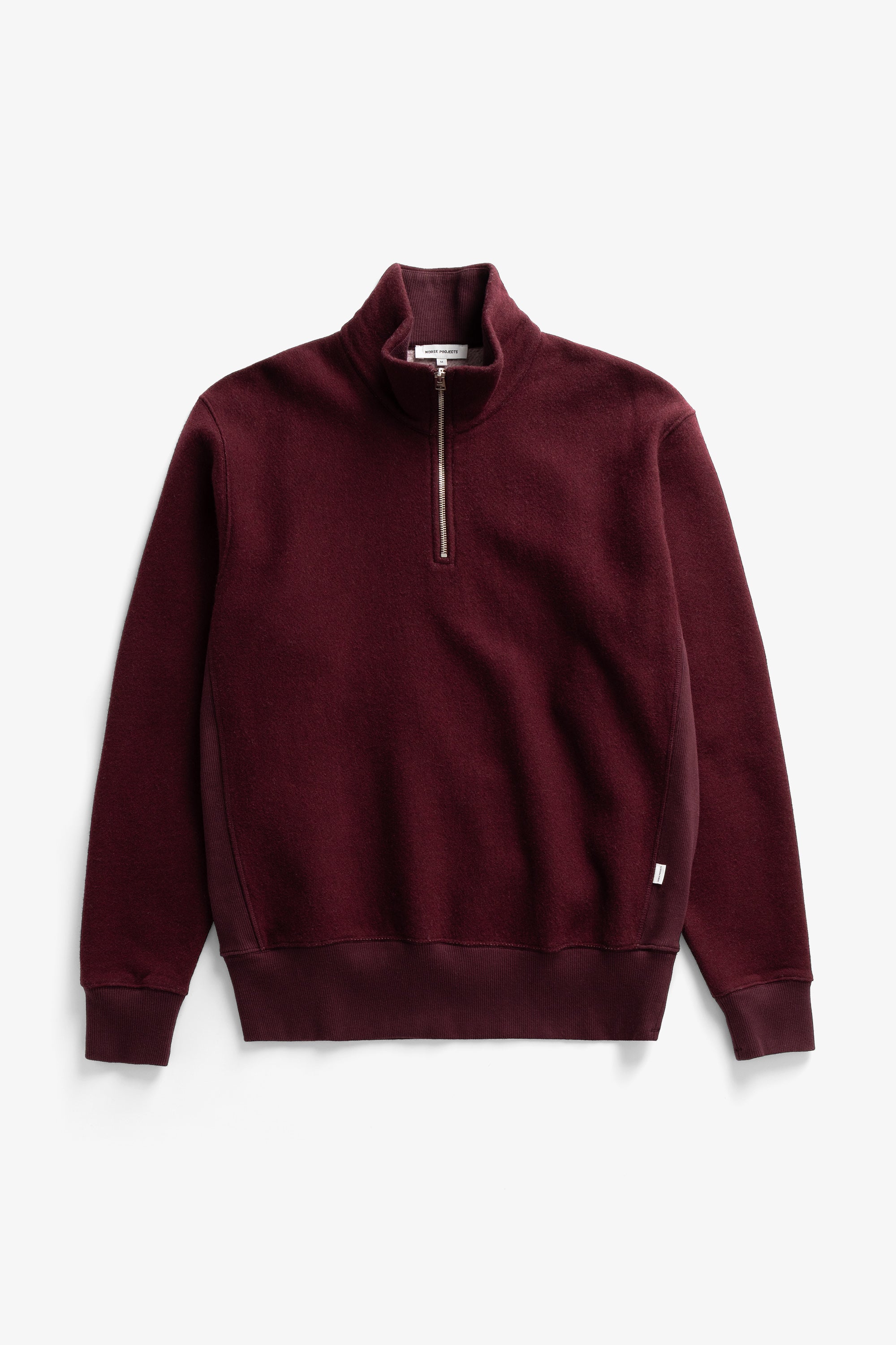 Flossli Relaxed Cotton Wool Half Zip Sweatshirt