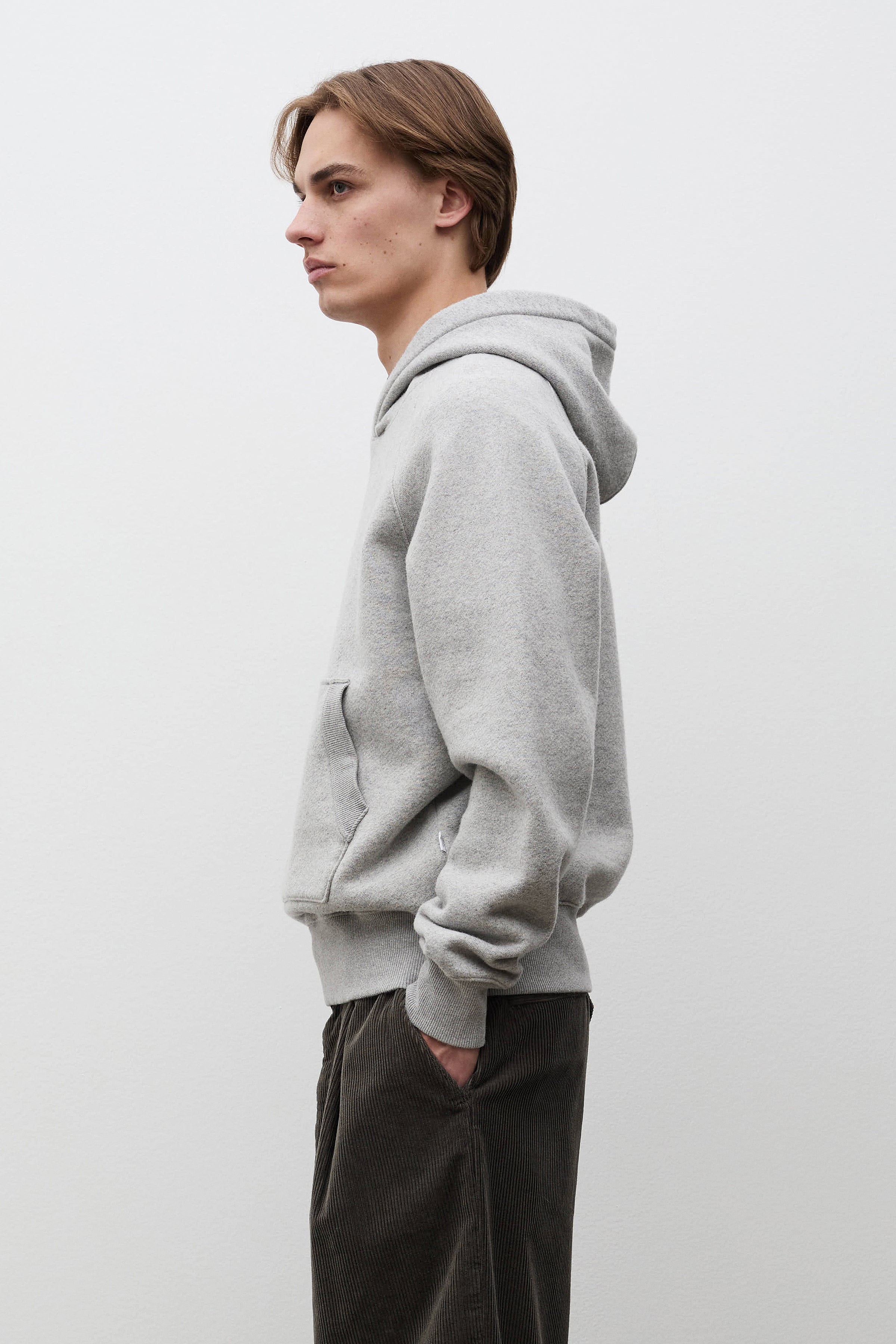 Kerid Relaxed Cotton Wool Hoodie