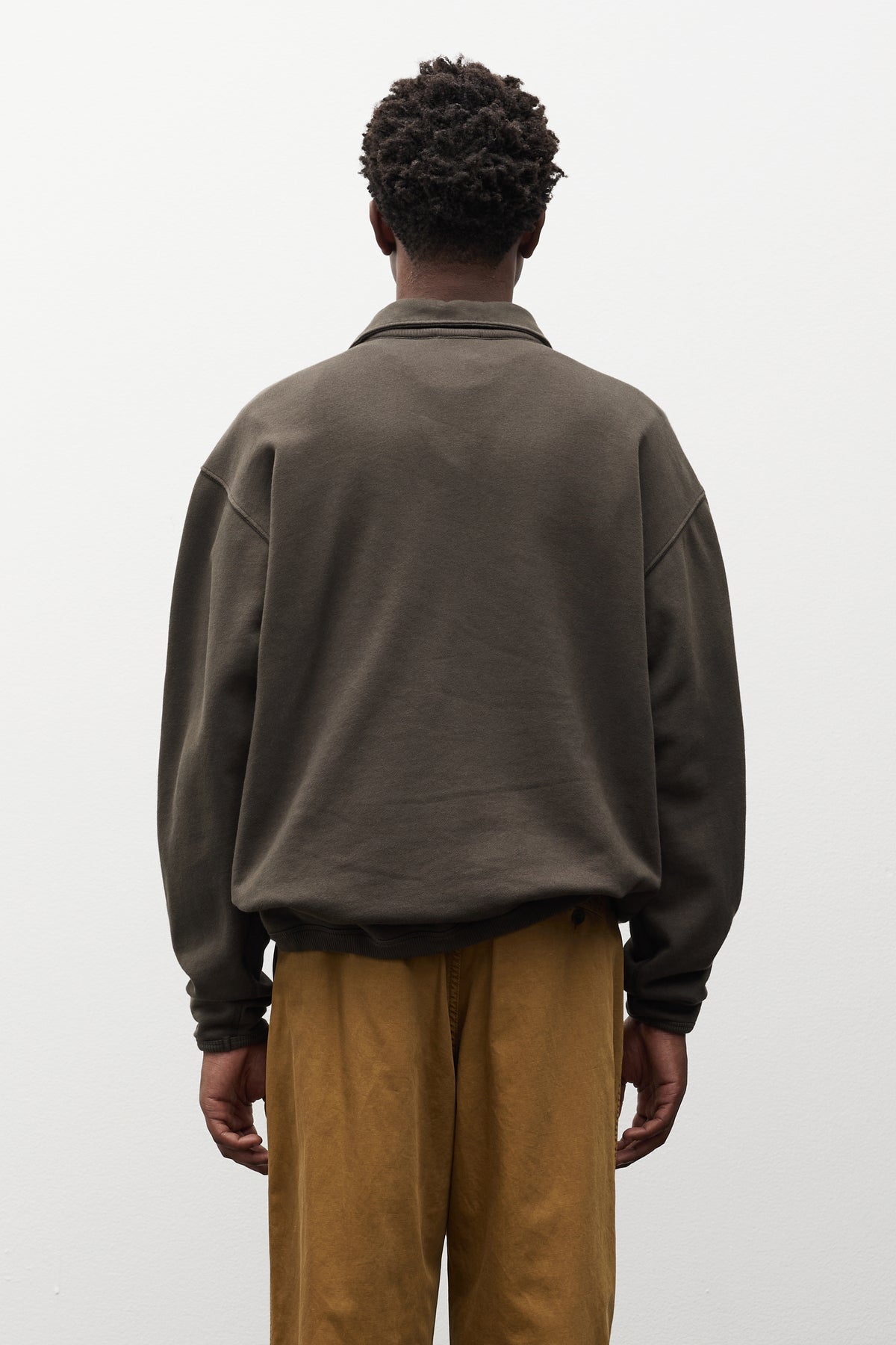 Hjartdal Brushed Diagonal Cotton Fleece Polo