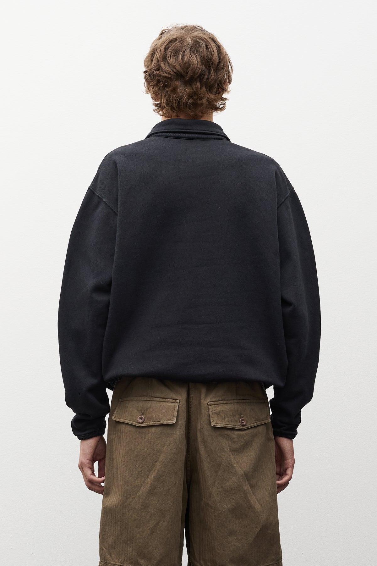 Hjartdal Brushed Diagonal Cotton Fleece Polo