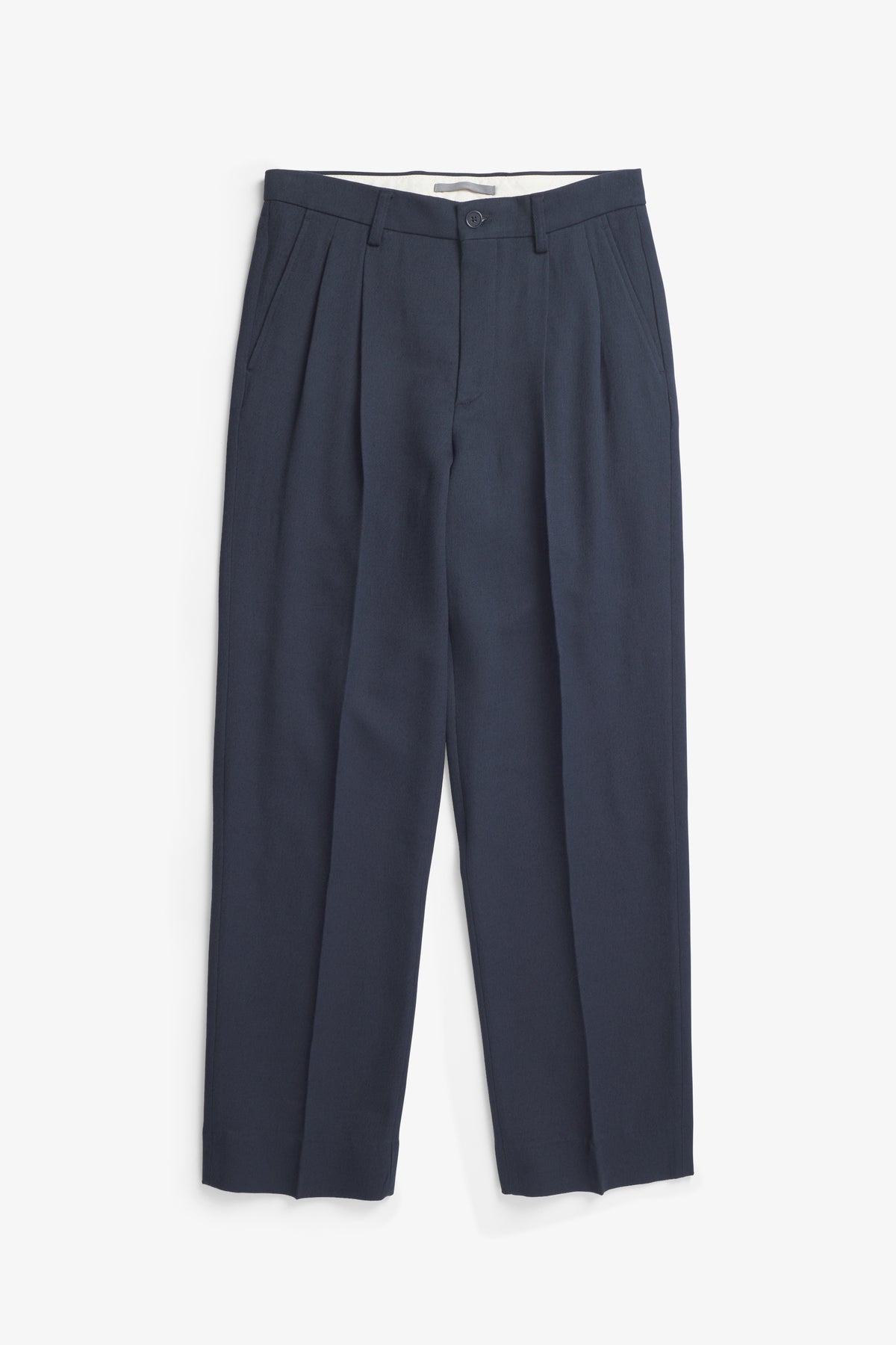 Benn Relaxed Cavalry Cotton Wool Pleated Trouser