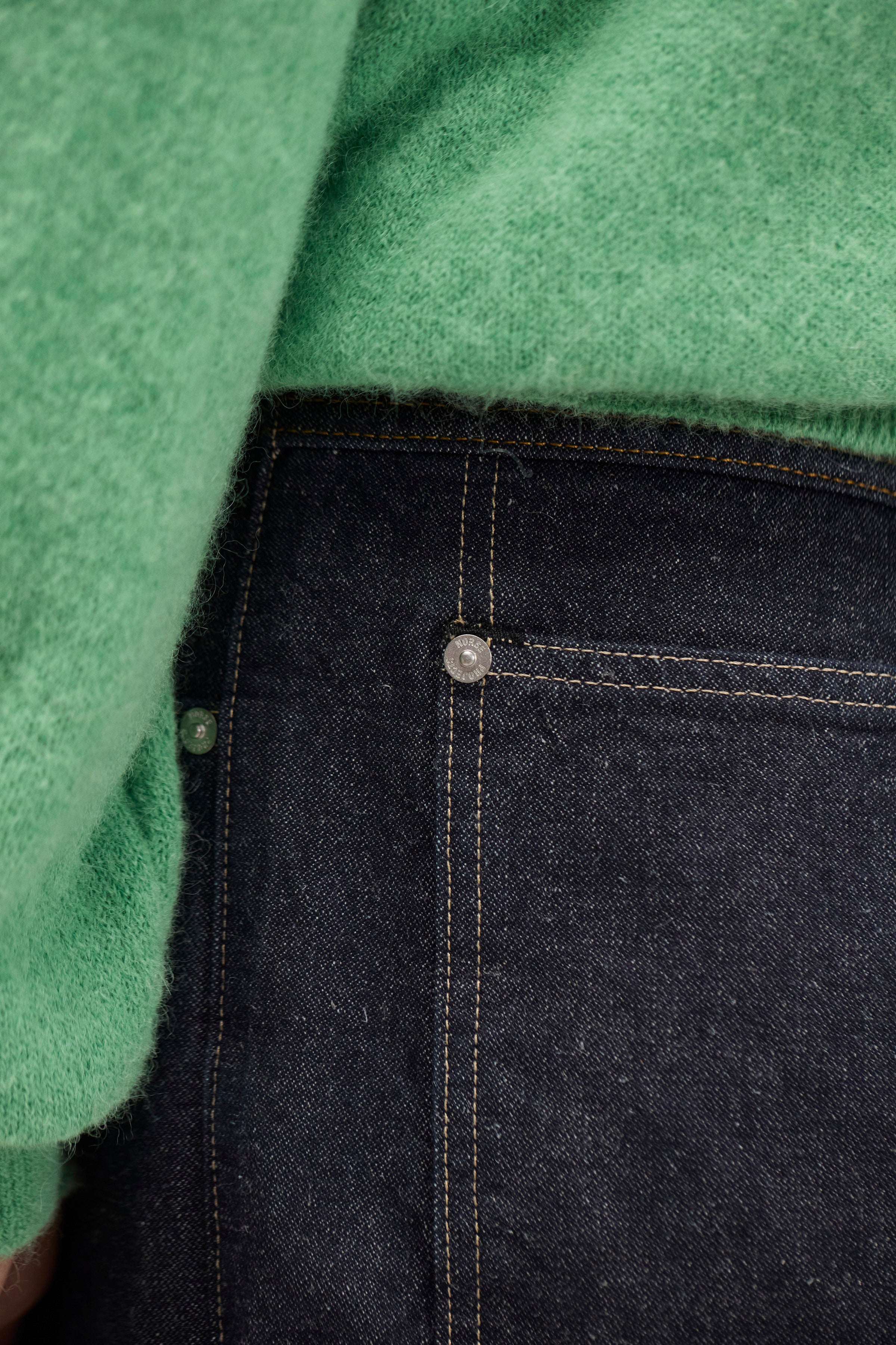 Nordmarka Wide Broken Twill Cotton Linen Denim