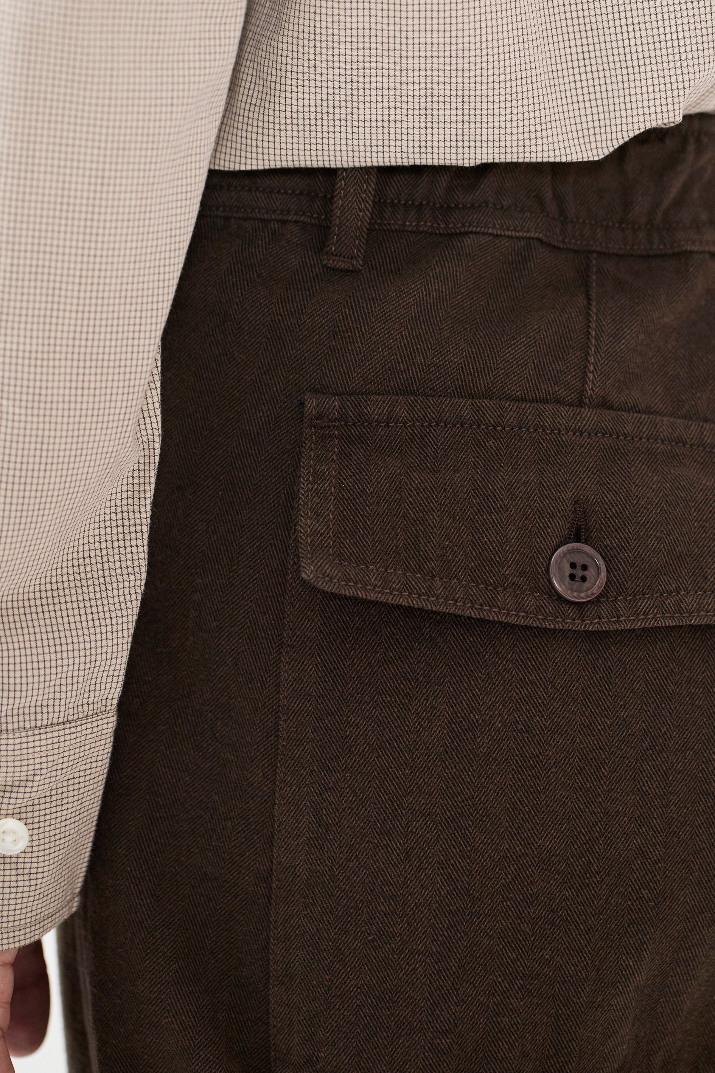 Kvitfjell Relaxed Cotton Wool Herringbone Pant