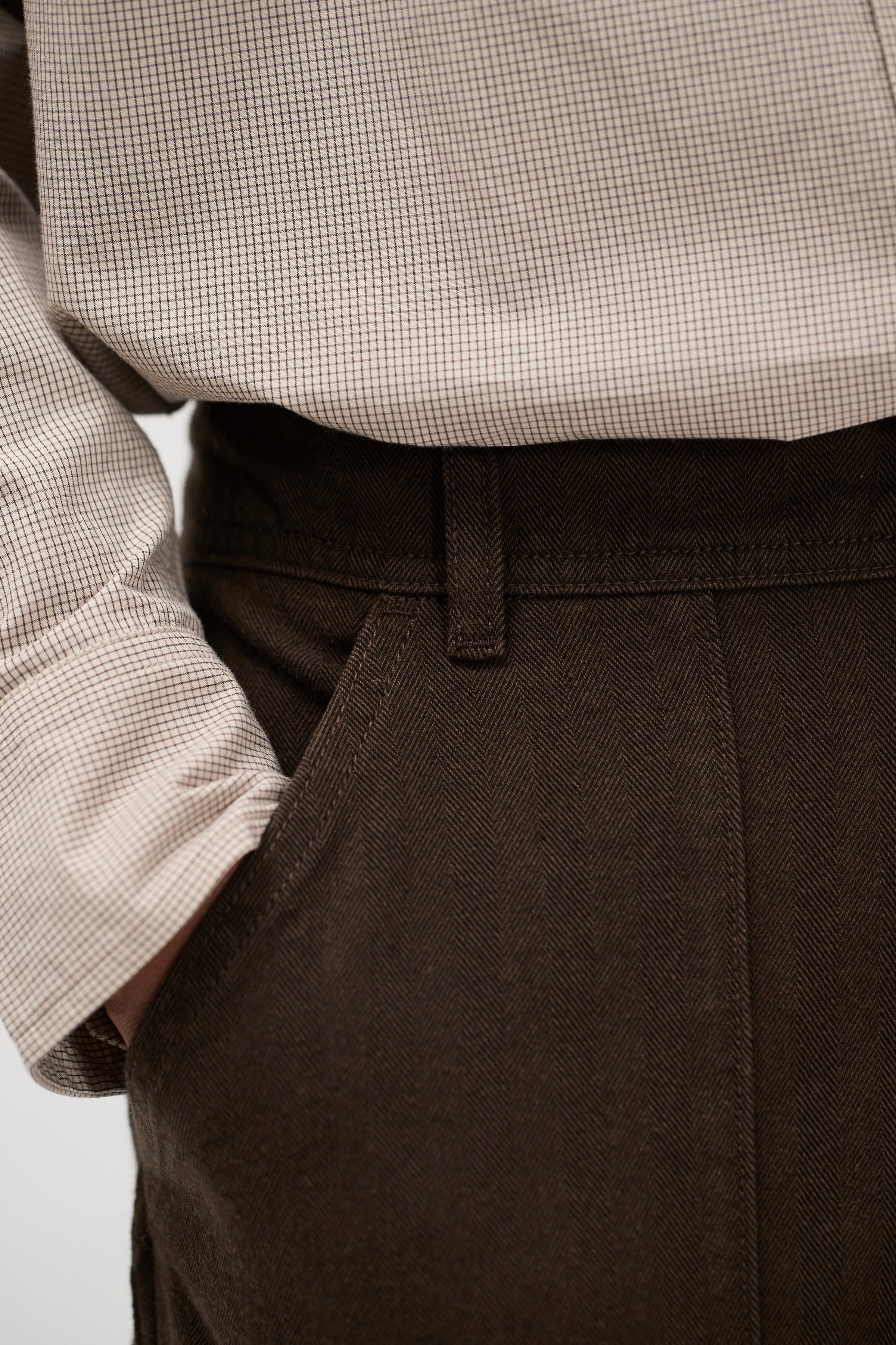 Kvitfjell Relaxed Cotton Wool Herringbone Pant