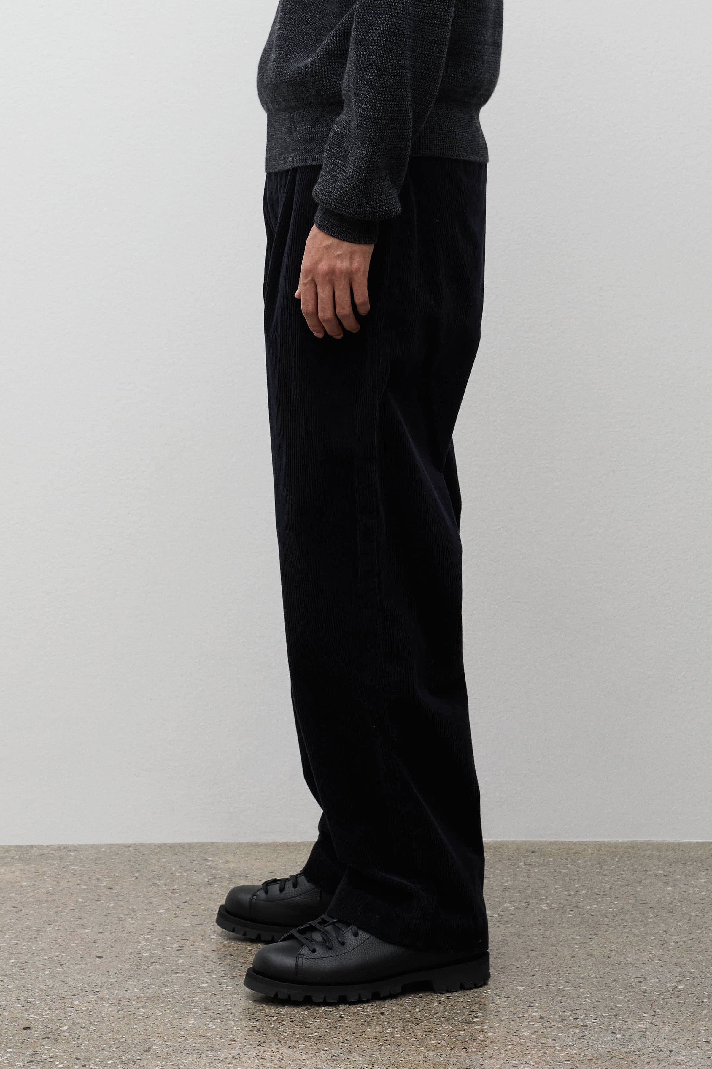Volda Pleated Wide Wale Corduroy Trouser