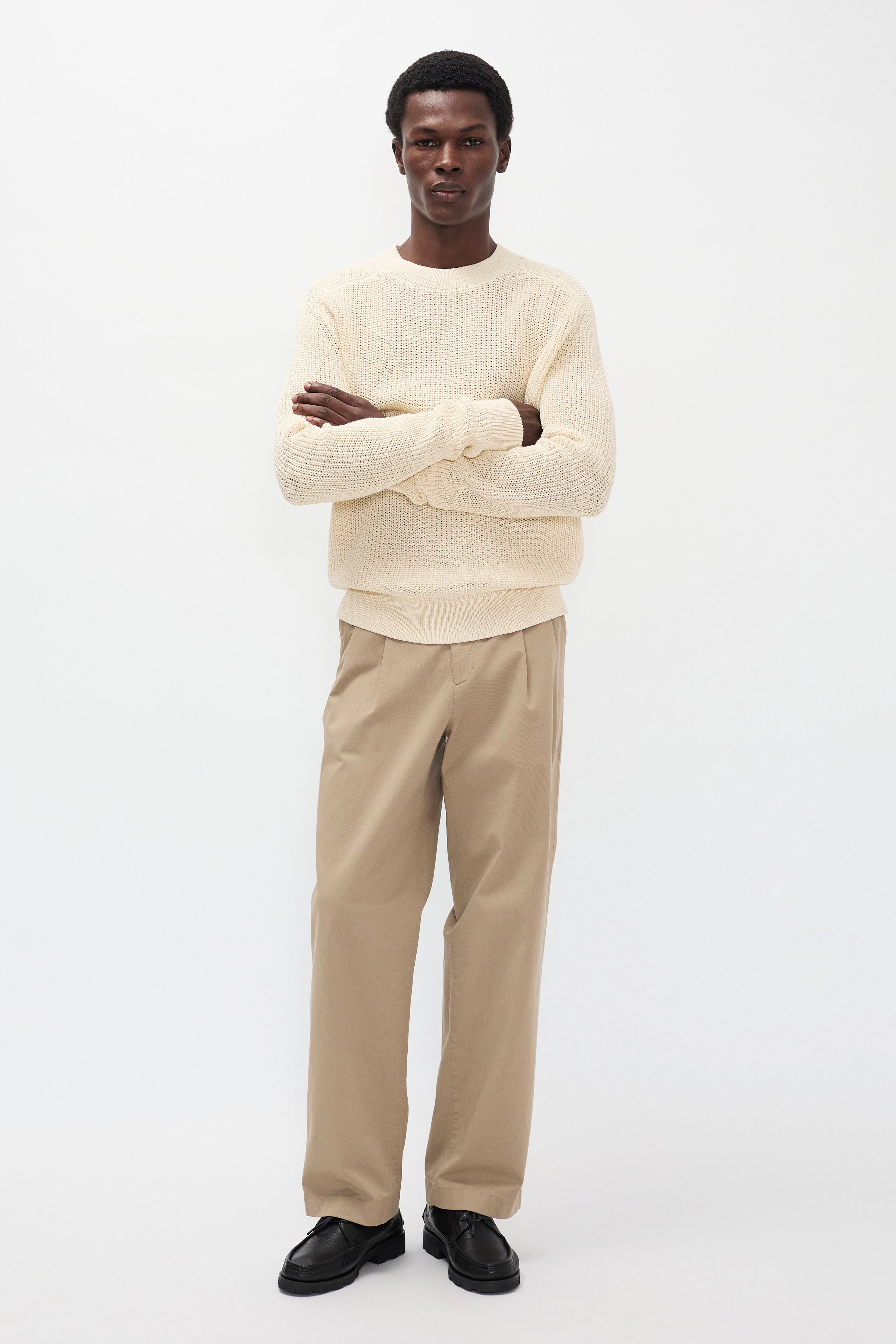 Hestur Relaxed Twill Pleated Trouser