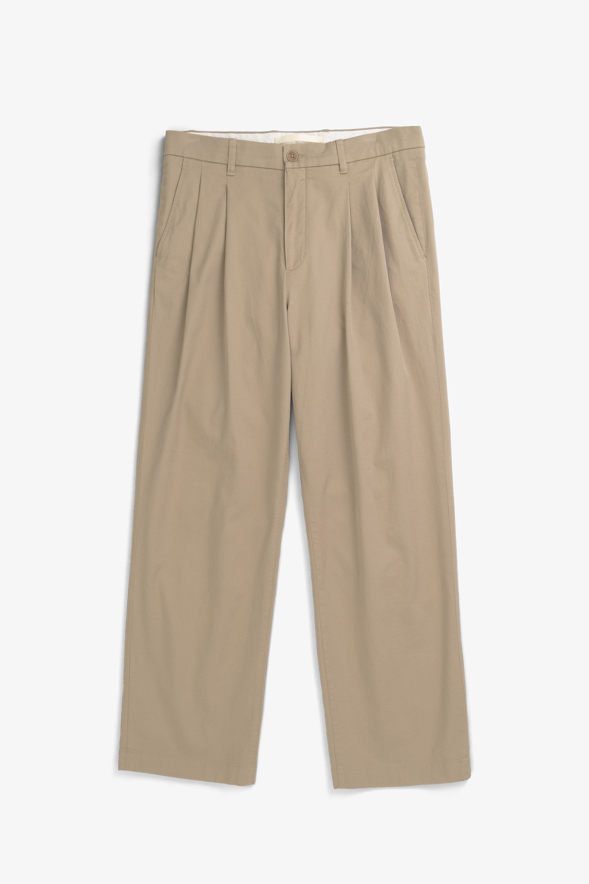Hestur Relaxed Twill Pleated Trouser
