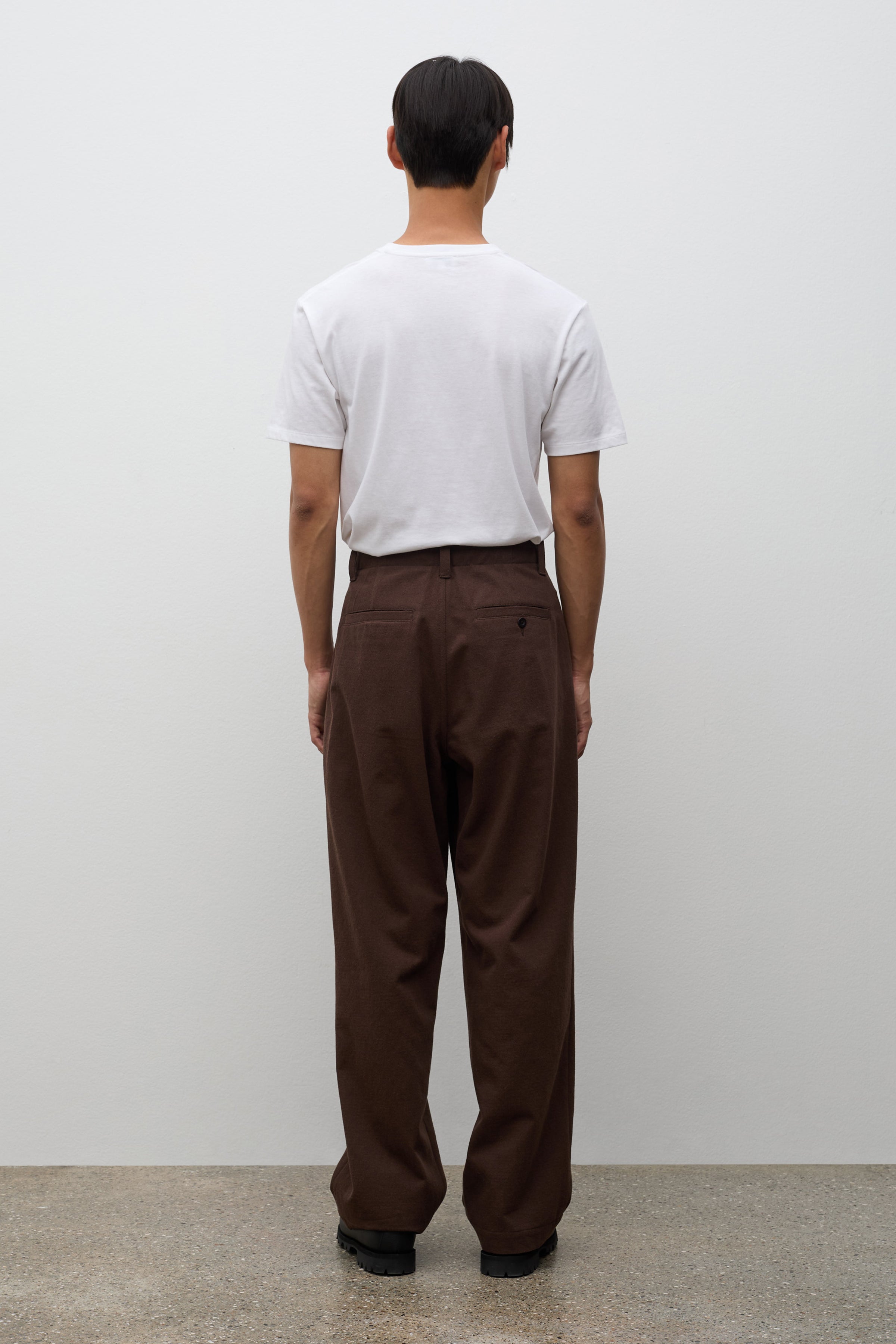 Hengifoss High Waist Cotton Wool Twill Trouser