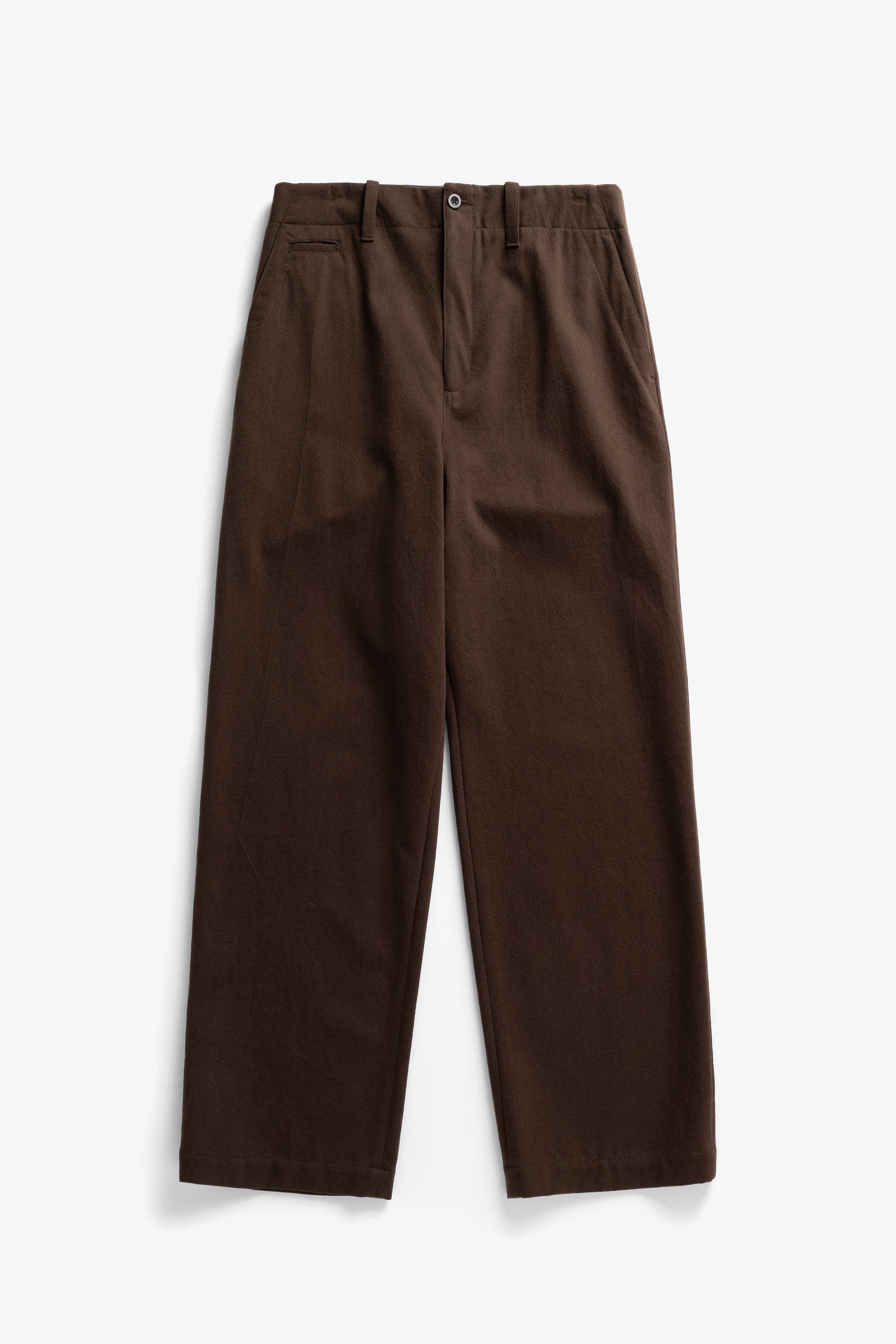 Hengifoss High Waist Cotton Wool Twill Trouser