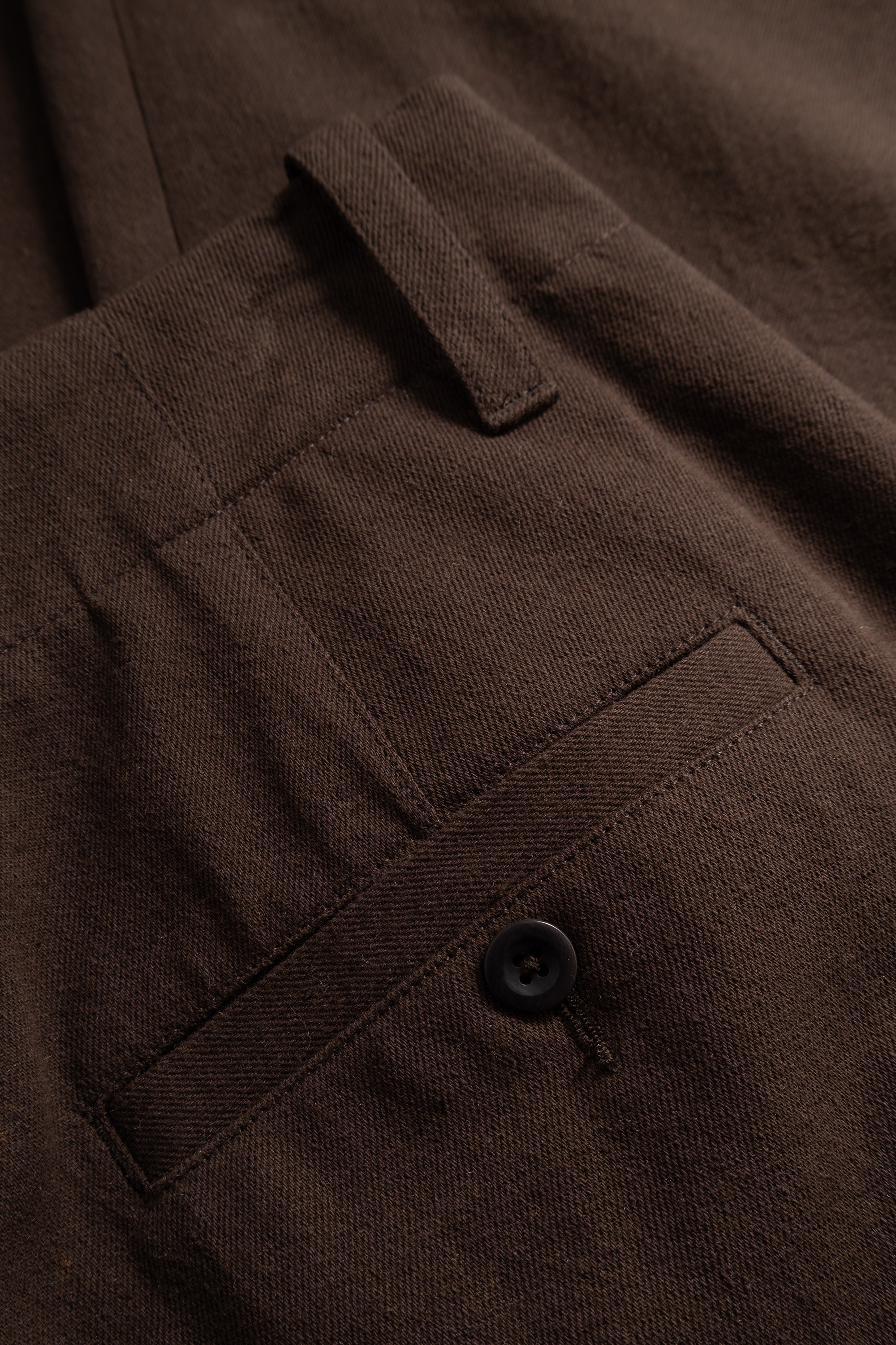 Hengifoss High Waist Cotton Wool Twill Trouser