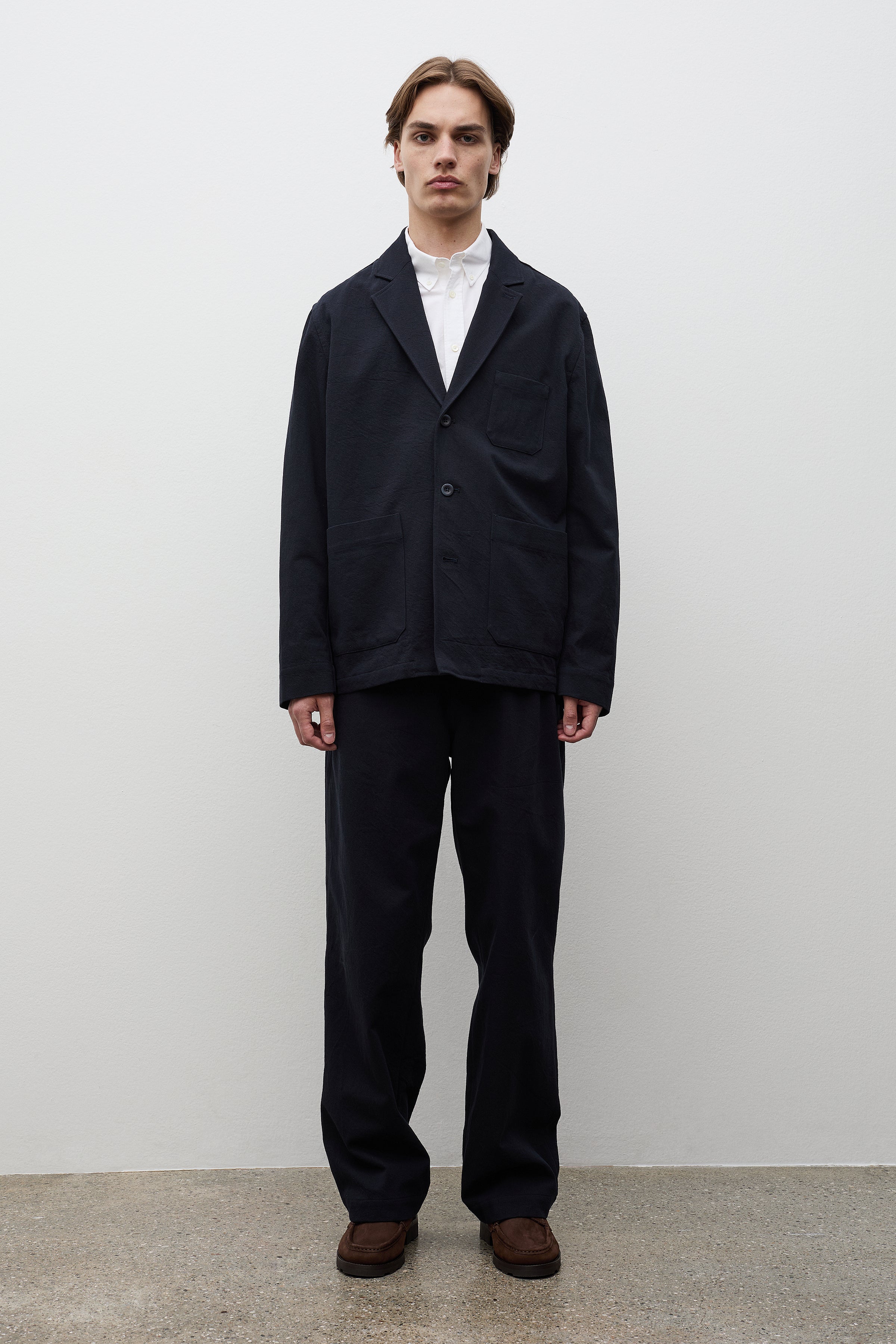 Hengifoss High Waist Cotton Wool Twill Trouser