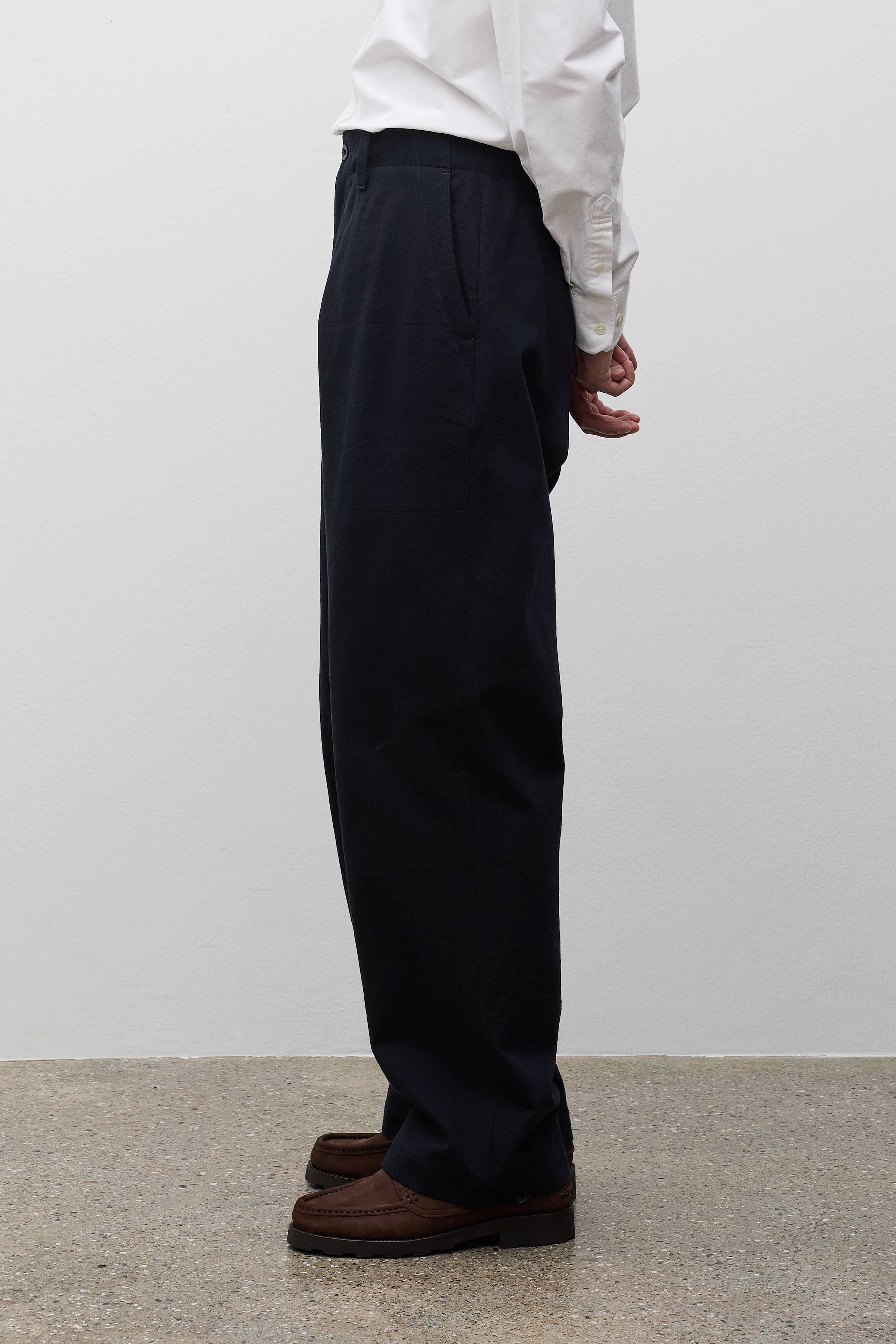 Hengifoss High Waist Cotton Wool Twill Trouser