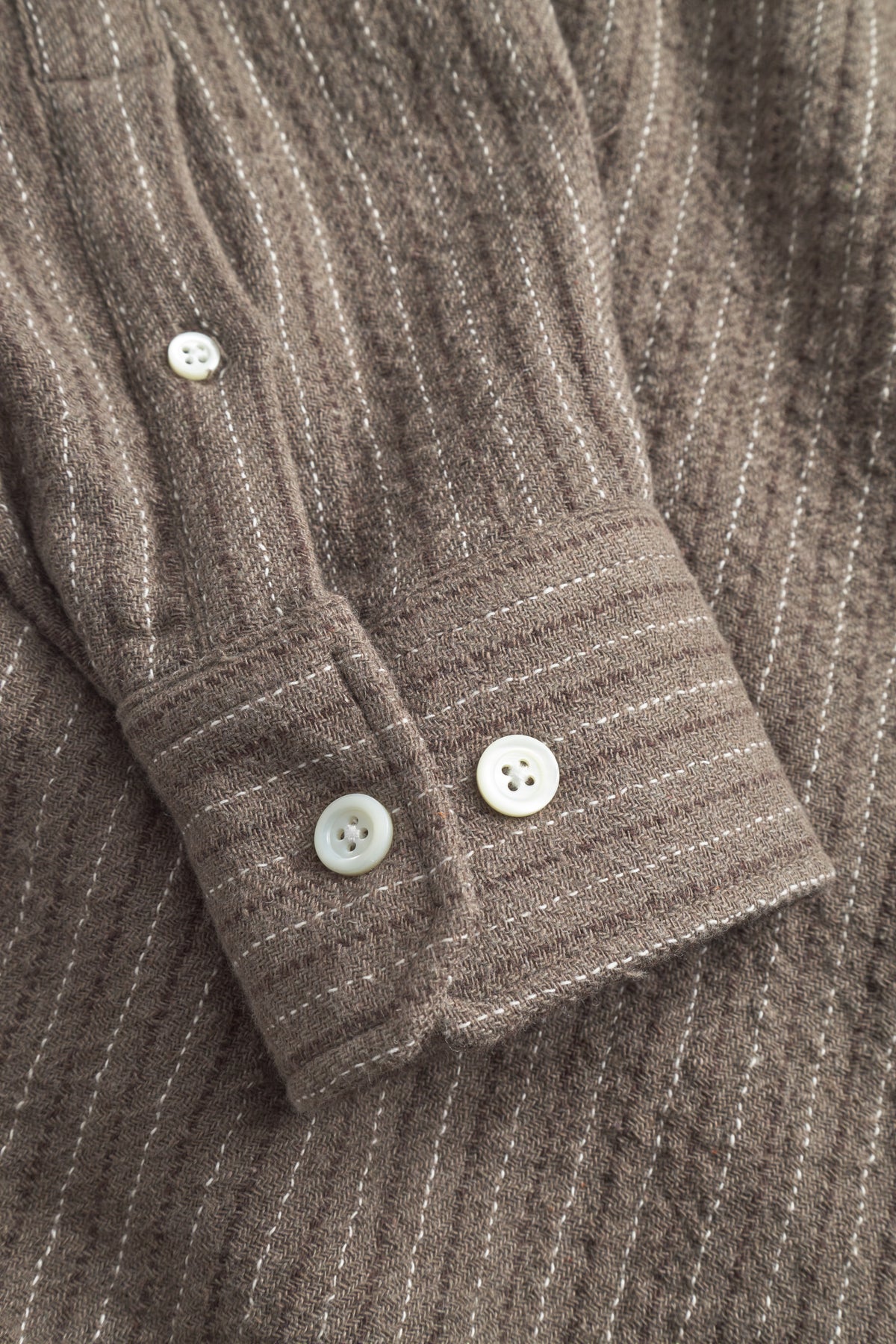 Ole Oversized Wool Stripe Shirt