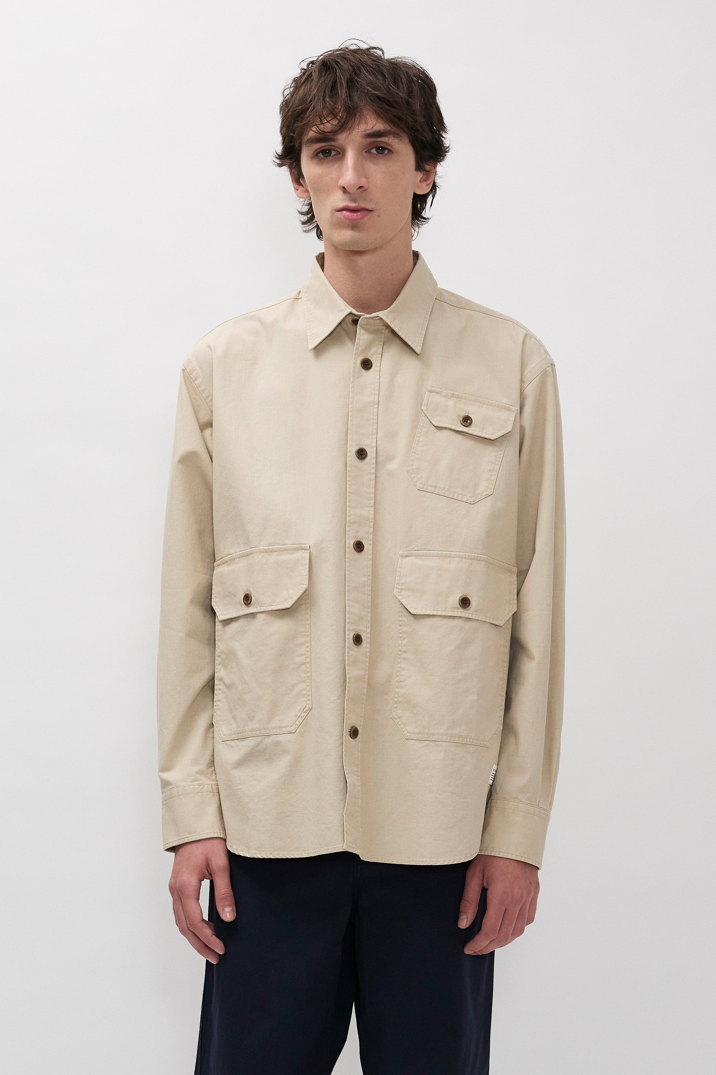 Espevik Faded Pigment Dyed Oversize Utility Shirt