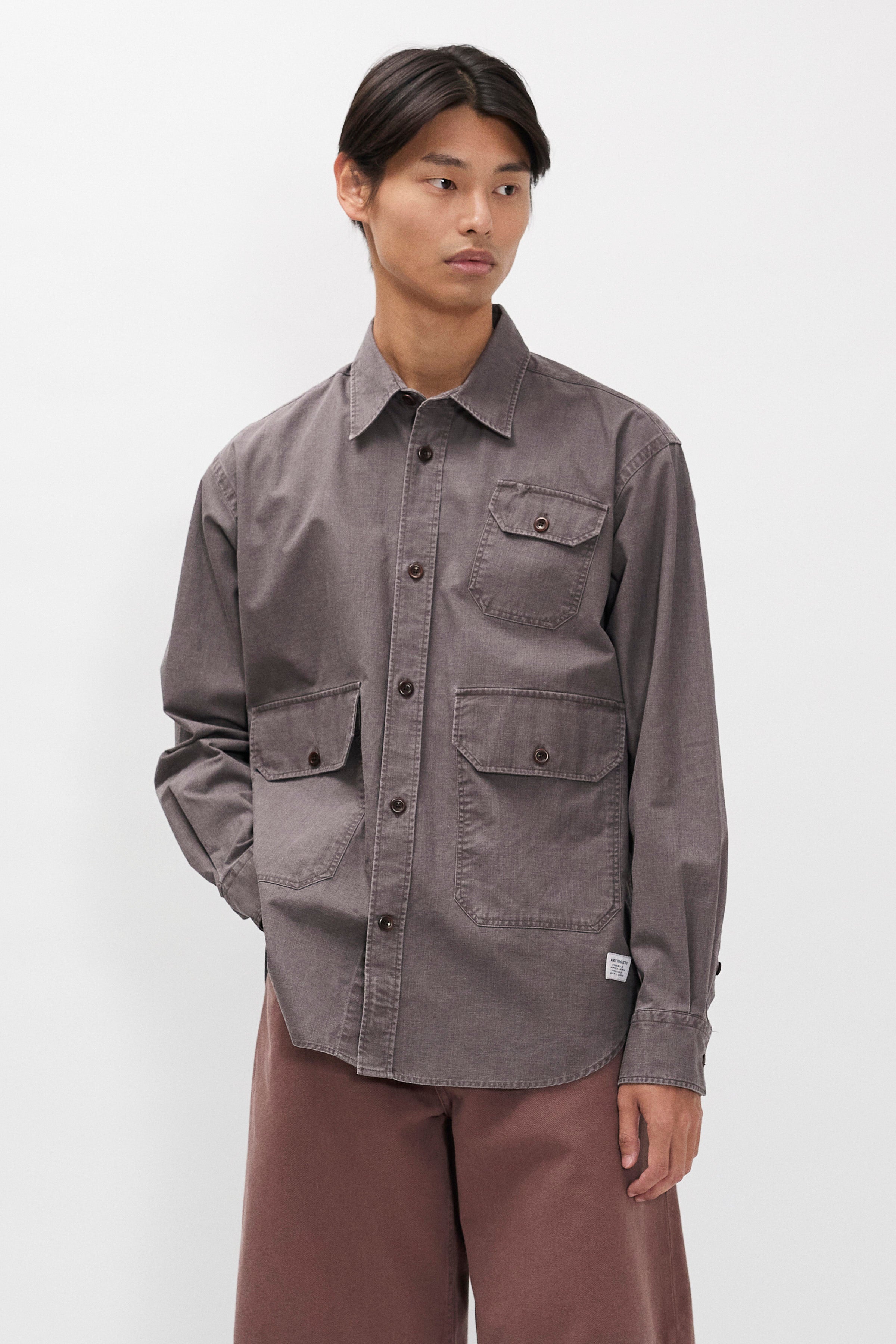 Espevik Faded Pigment Dyed Oversize Utility Shirt