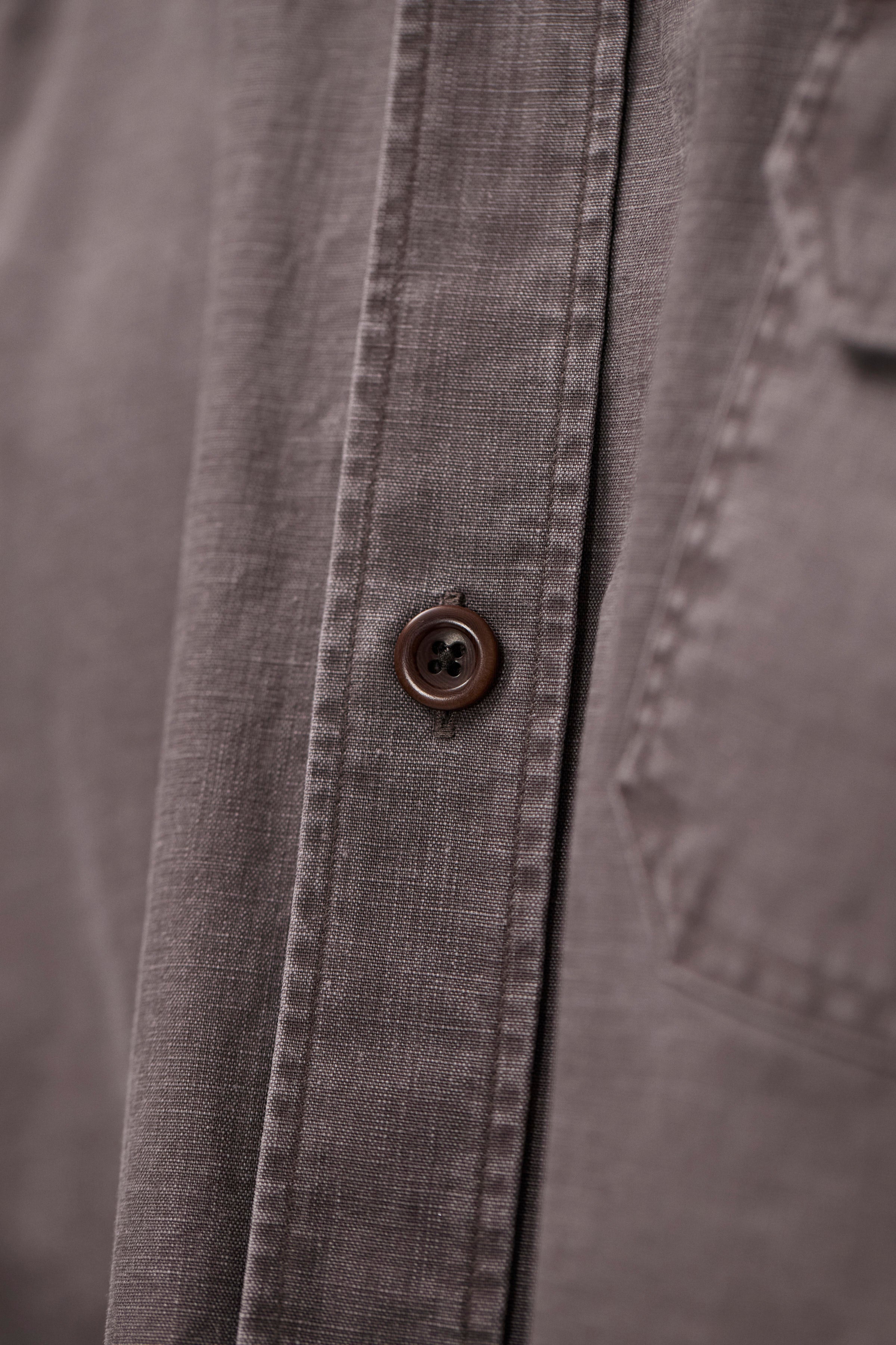 Espevik Faded Pigment Dyed Oversize Utility Shirt