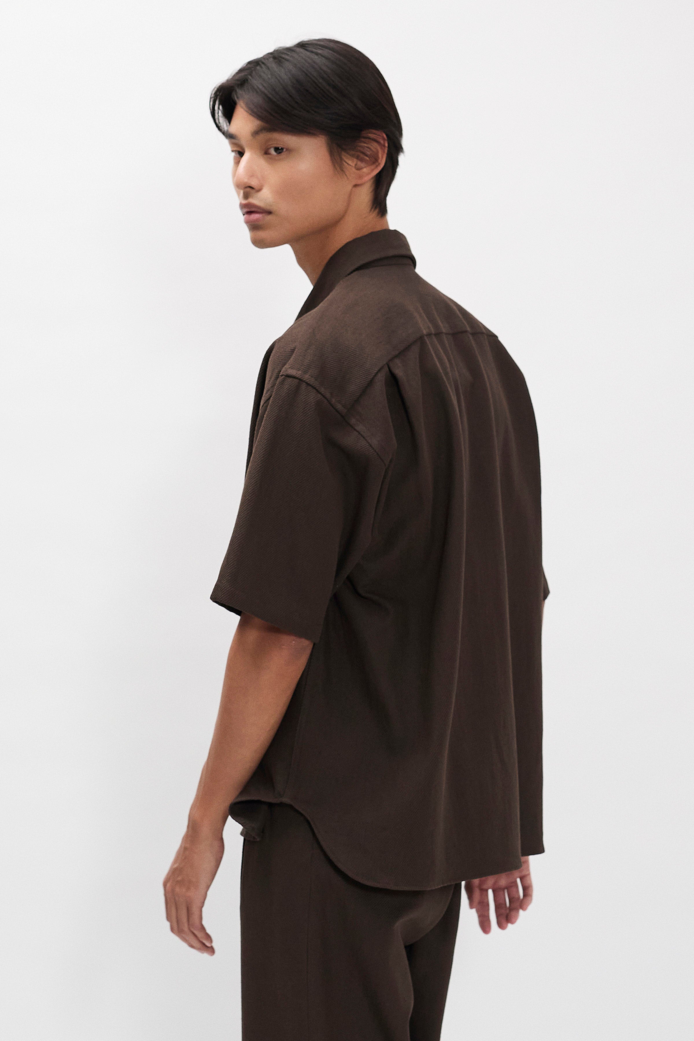 Ulriken Oversized Cotton Linen Twill SS Shirt