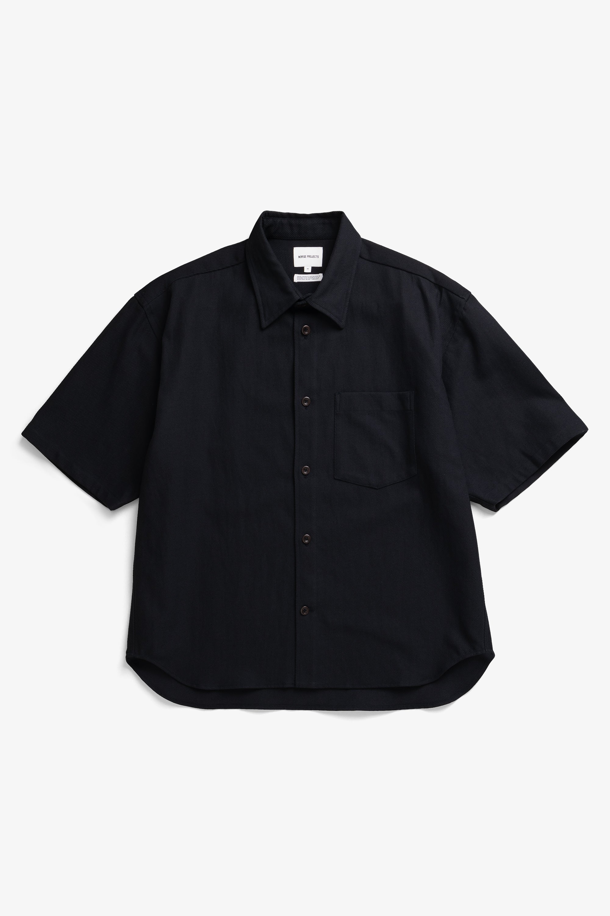 シャツ Norse Projects / VILMER SS COTTON LINEN Ulriken Oversized Cotton Linen Twill SS Shirt