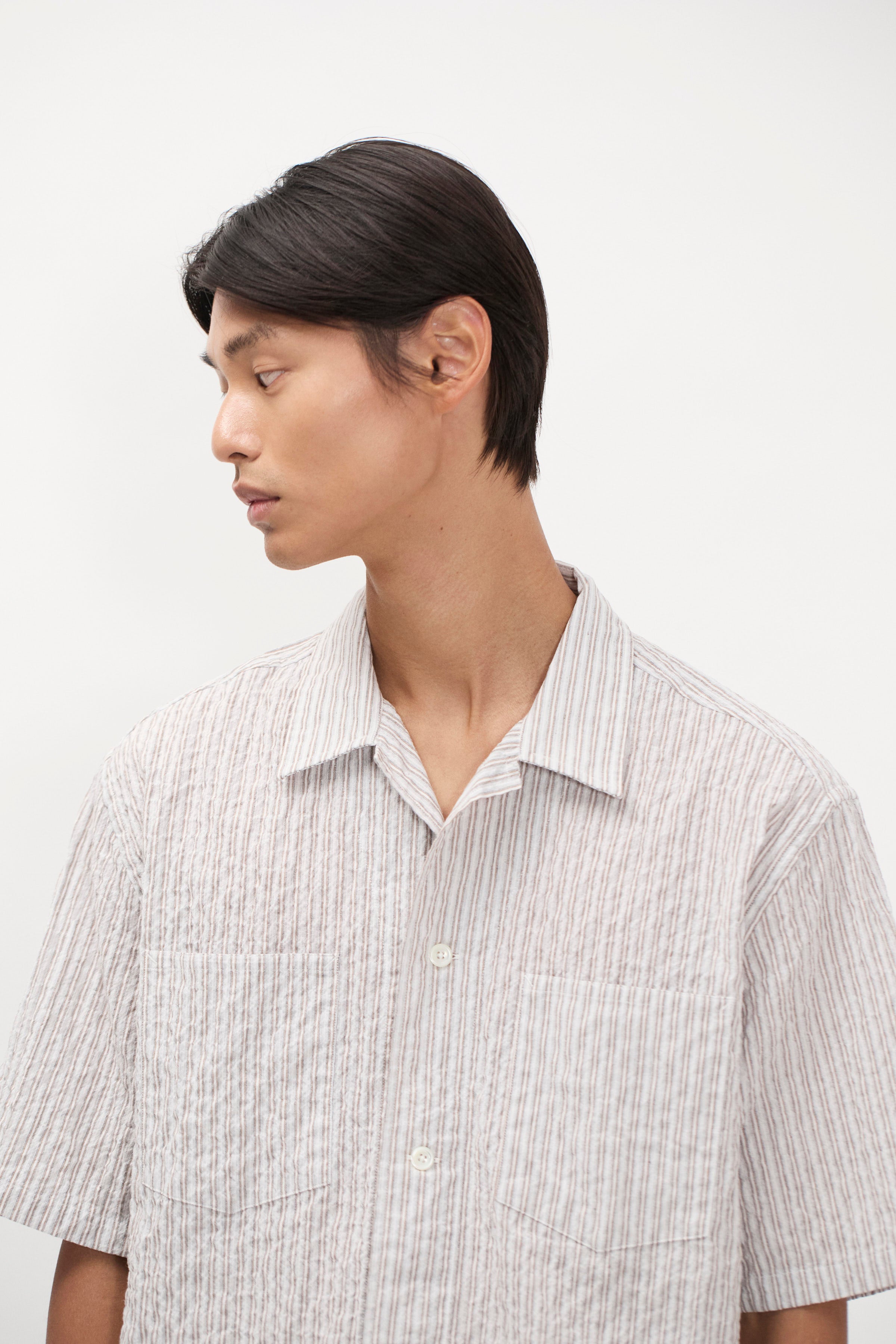 Mols Striped SS Camp Shirt