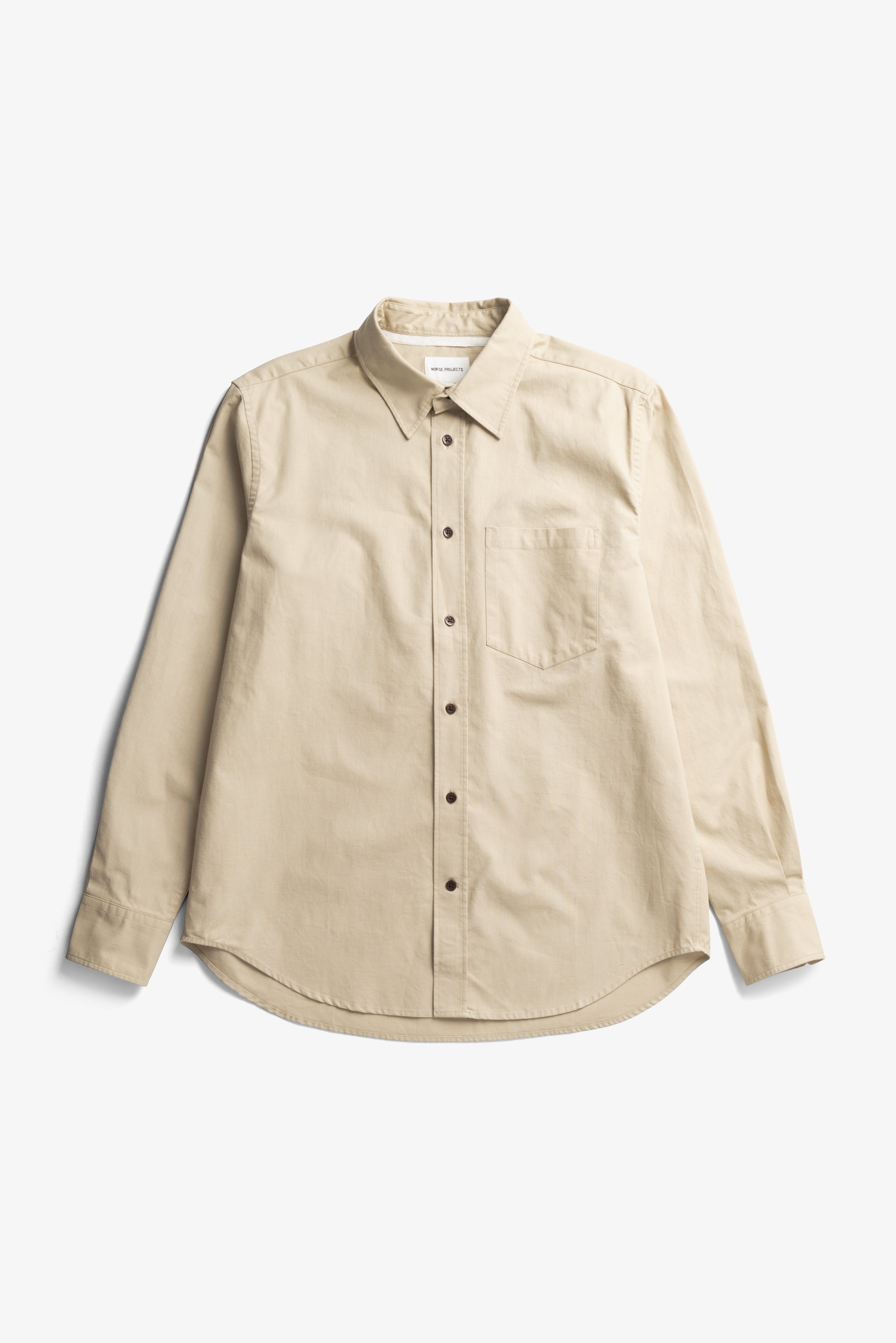 Kongshoved Cotton Faded Pigment Dyed Relaxed Shirt