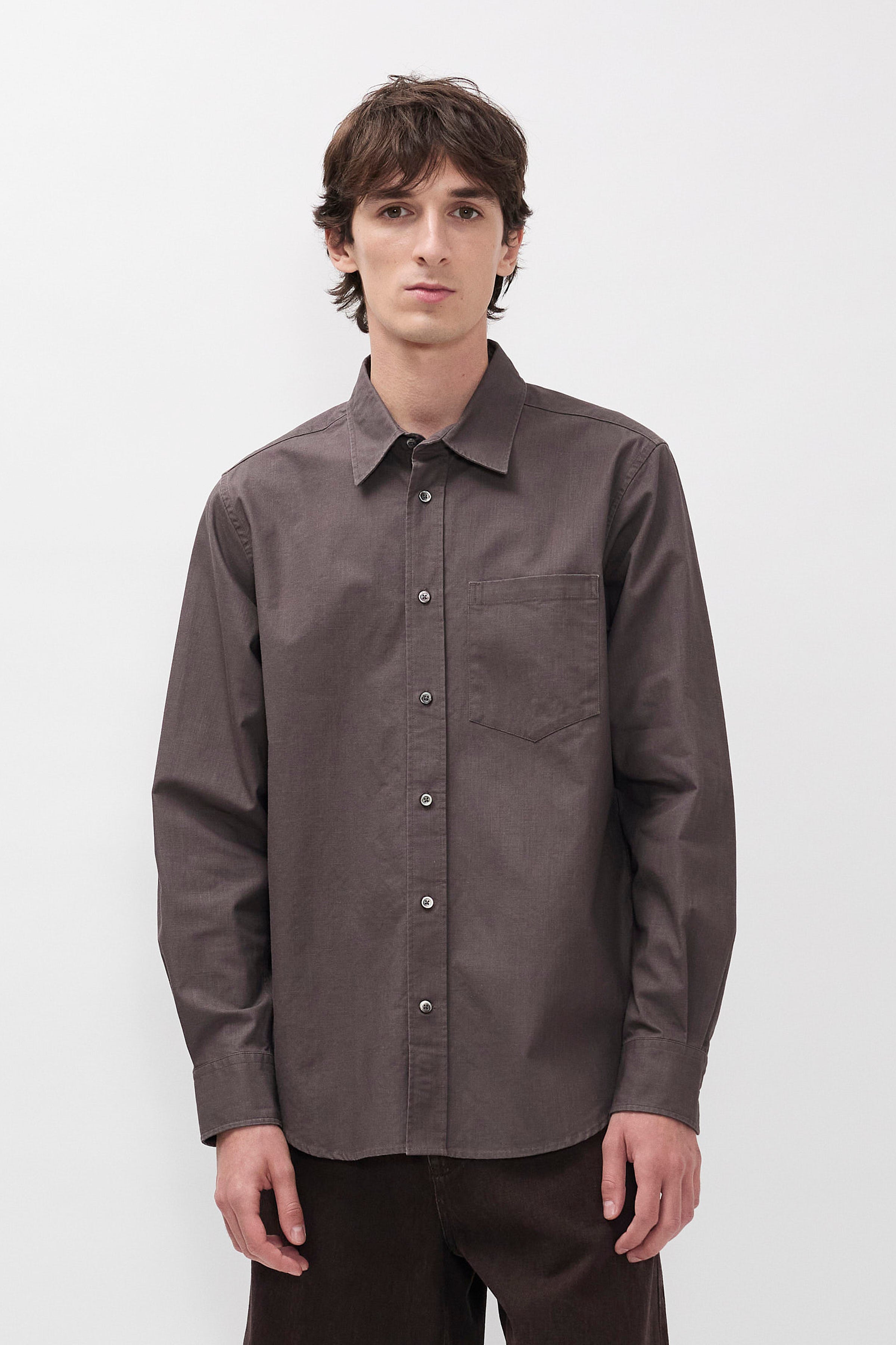 Kongshoved Cotton Faded Pigment Dyed Relaxed Shirt