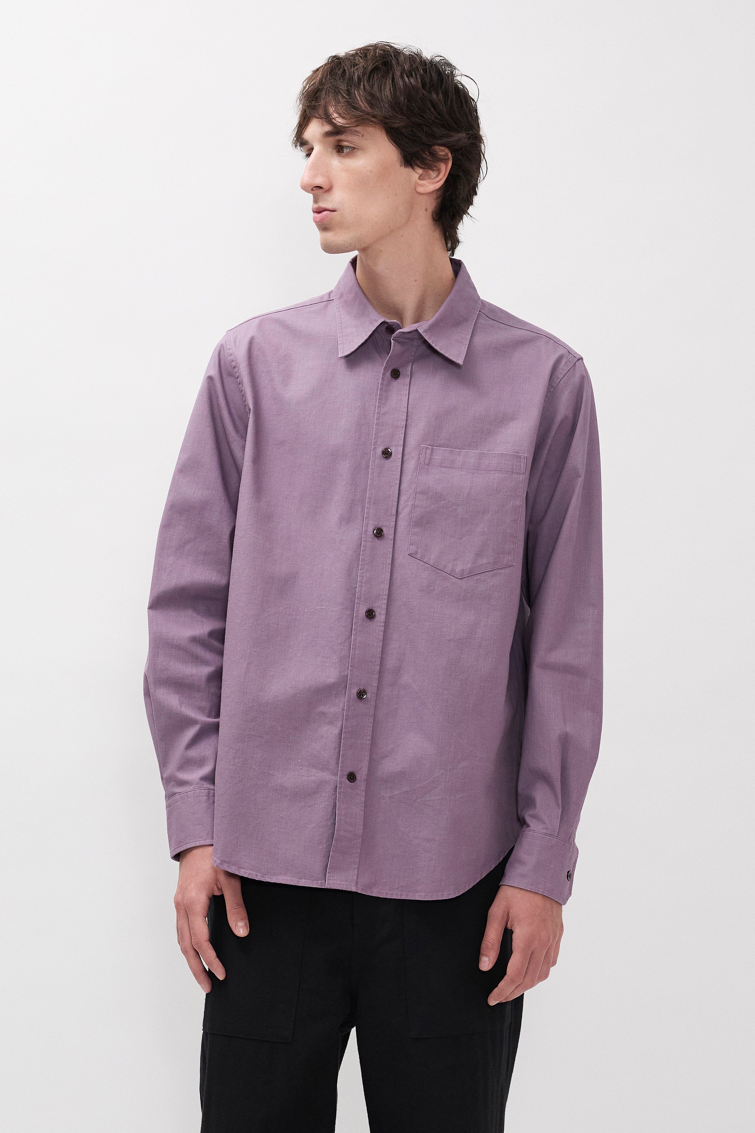 Kongshoved Cotton Faded Pigment Dyed Relaxed Shirt