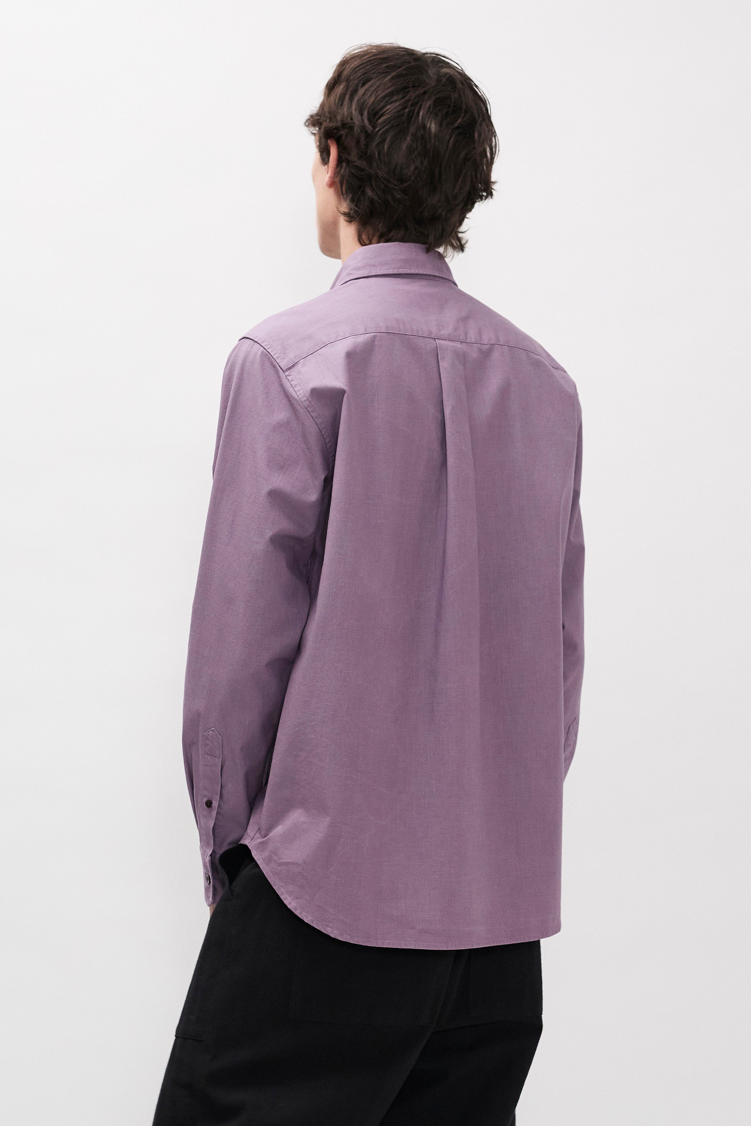 Kongshoved Cotton Faded Pigment Dyed Relaxed Shirt
