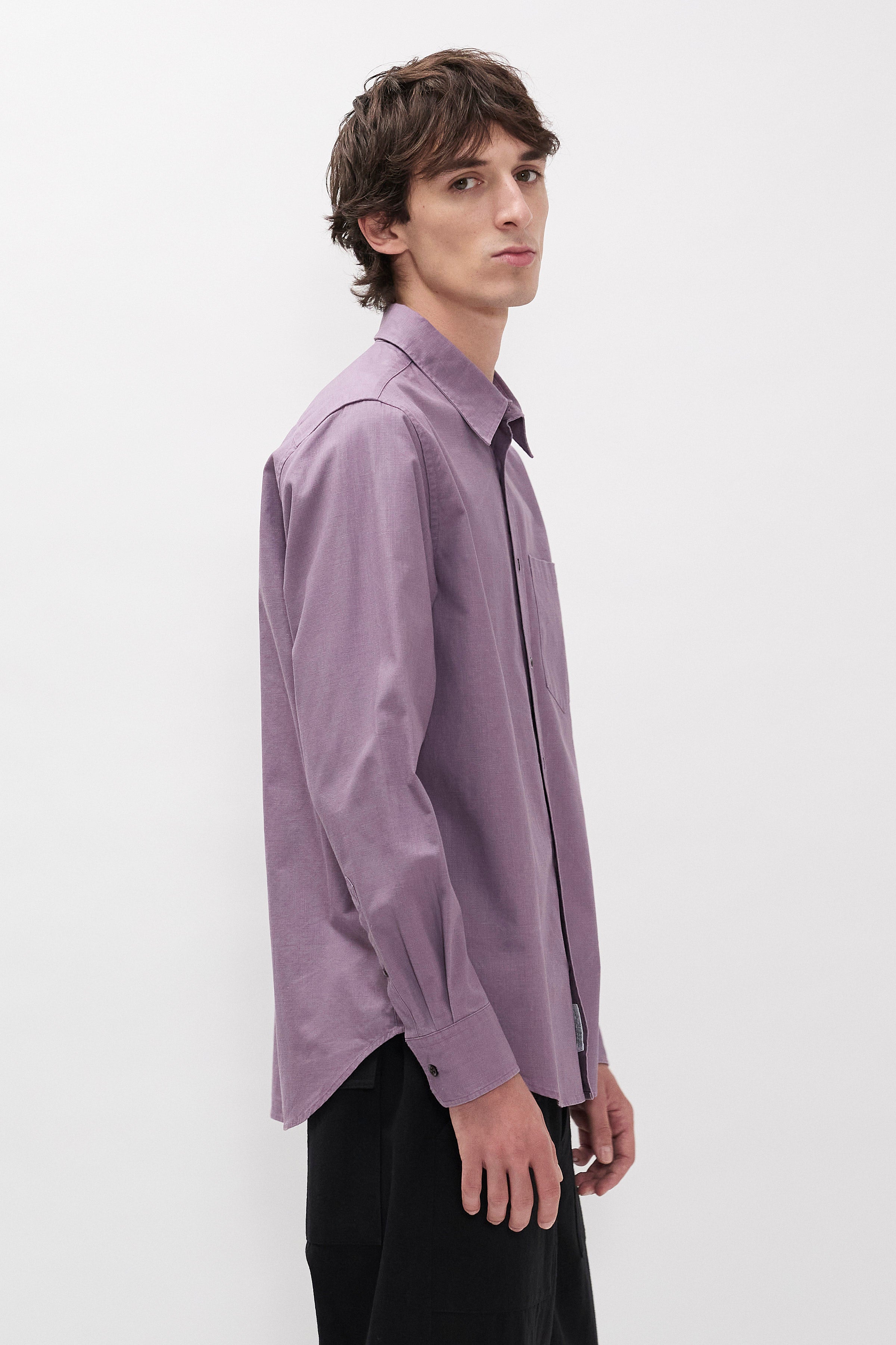Kongshoved Cotton Faded Pigment Dyed Relaxed Shirt