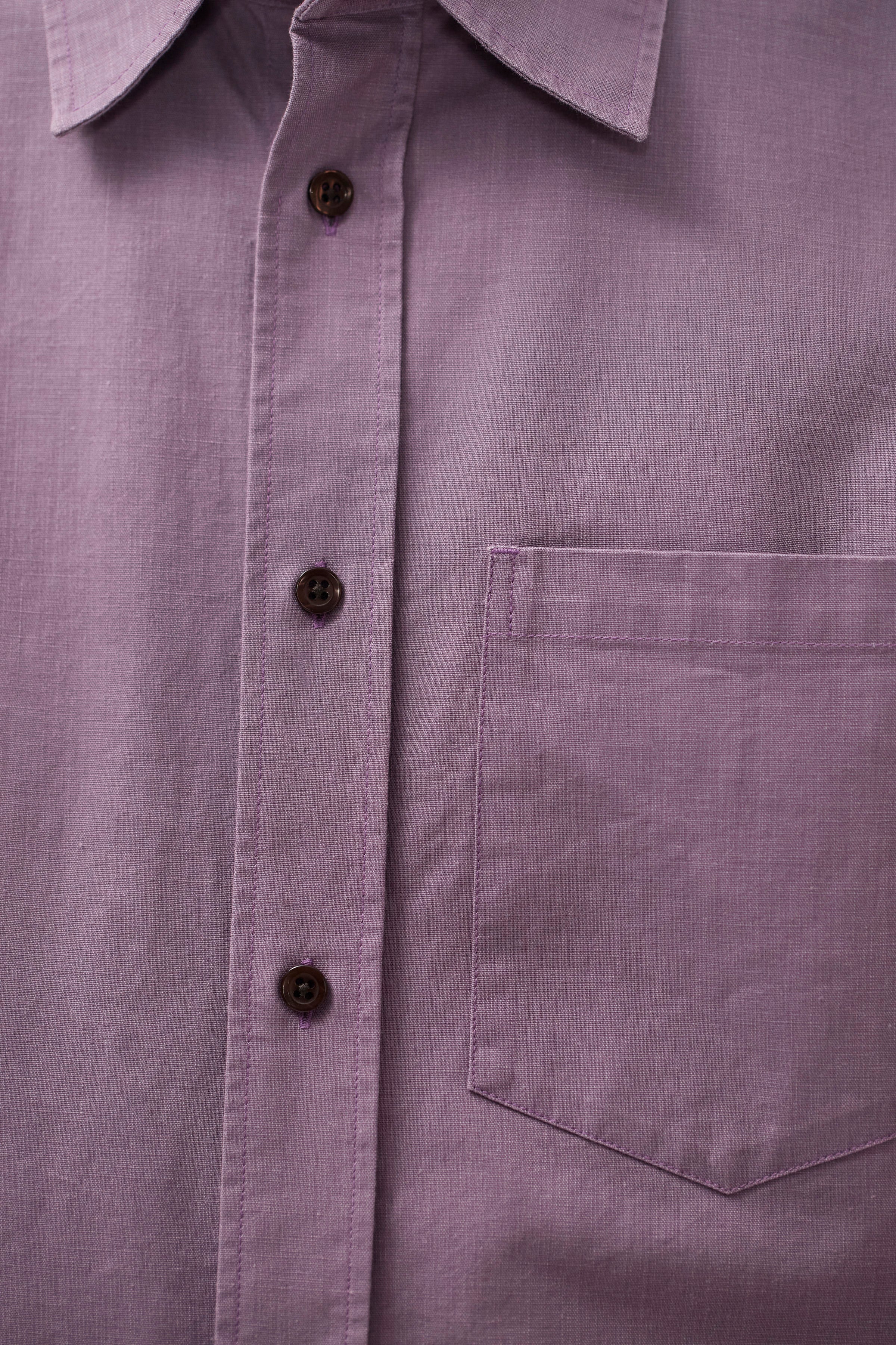 Kongshoved Cotton Faded Pigment Dyed Relaxed Shirt
