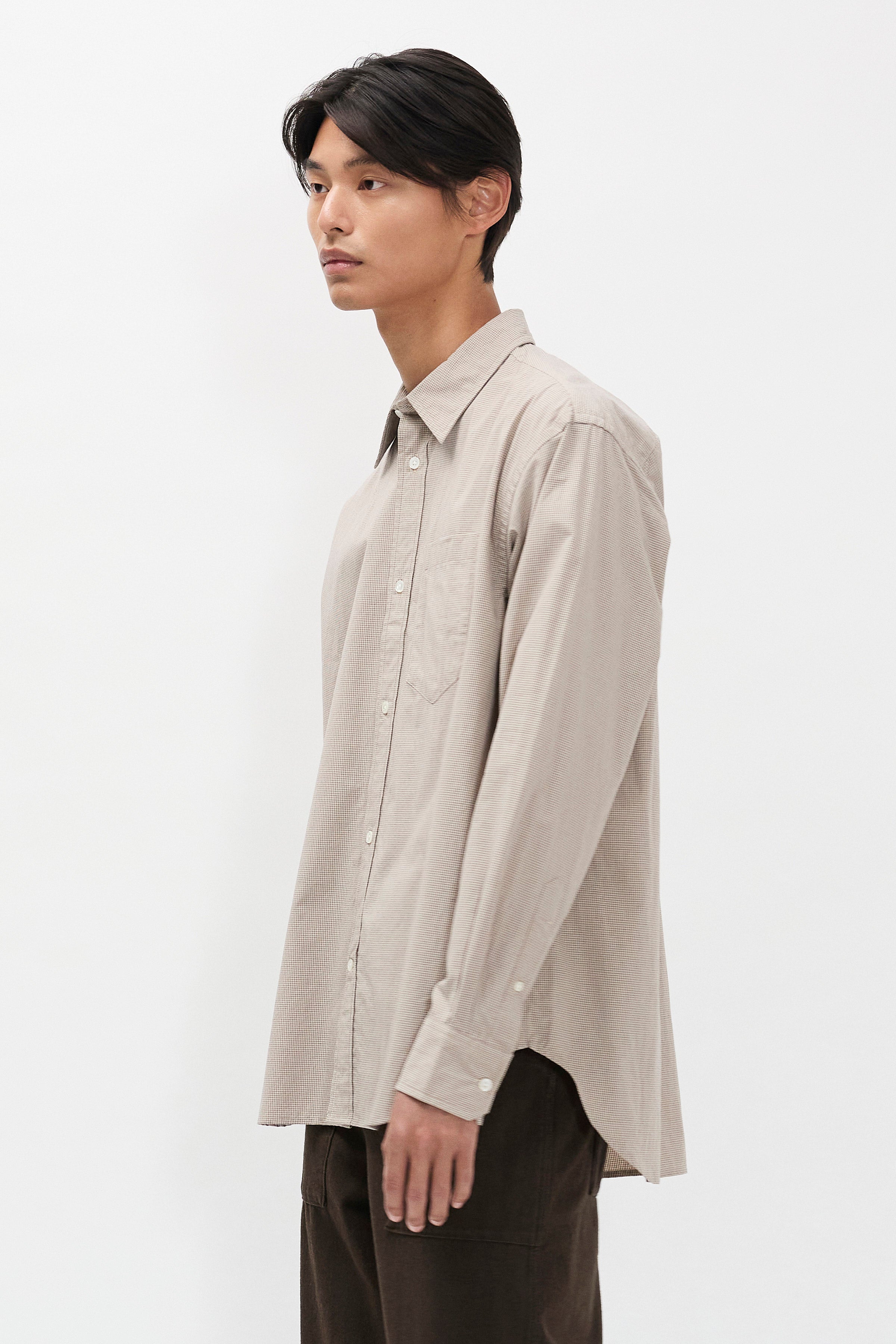 Espevik Oversize Micro Poplin Check Shirt