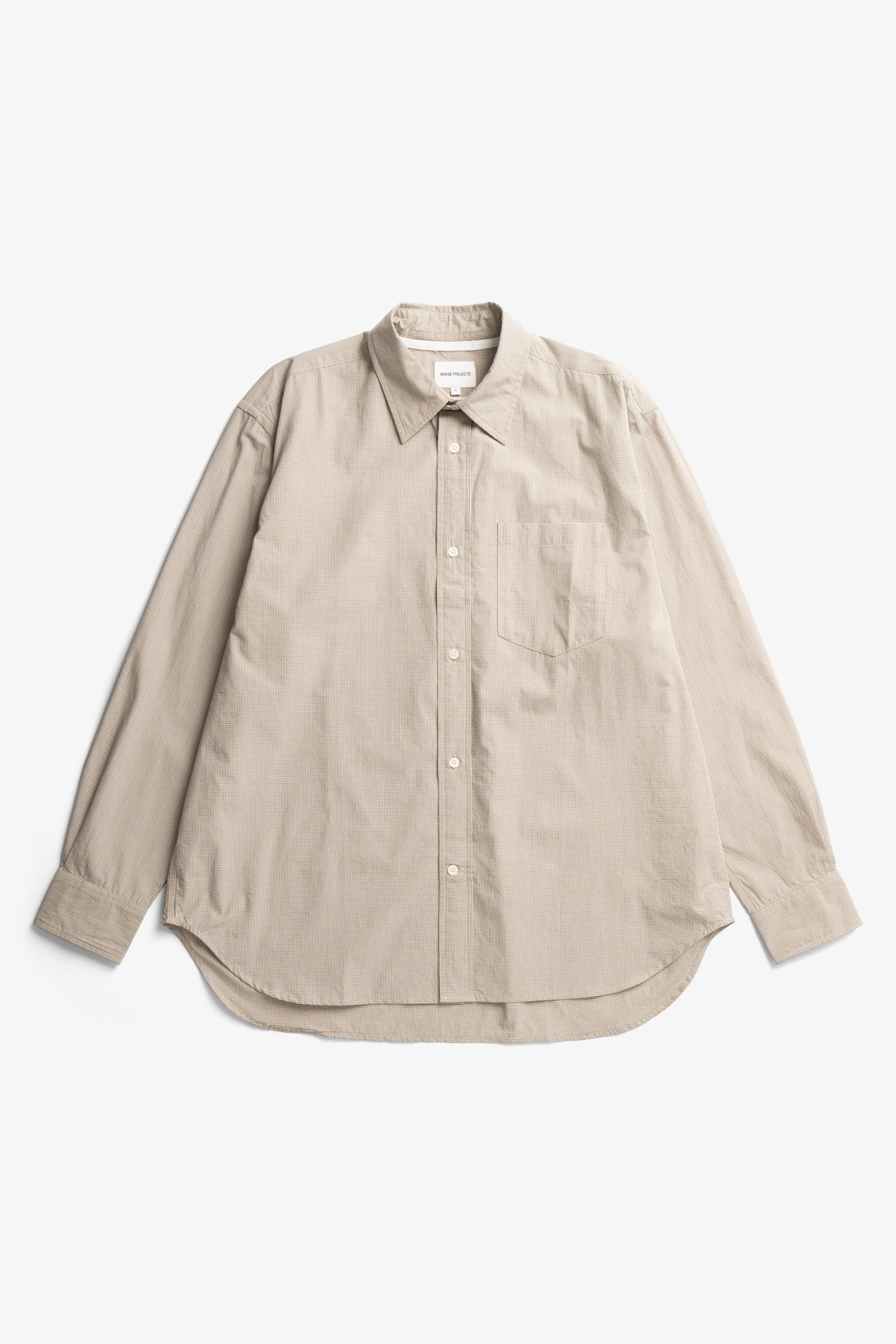 Espevik Oversize Micro Poplin Check Shirt