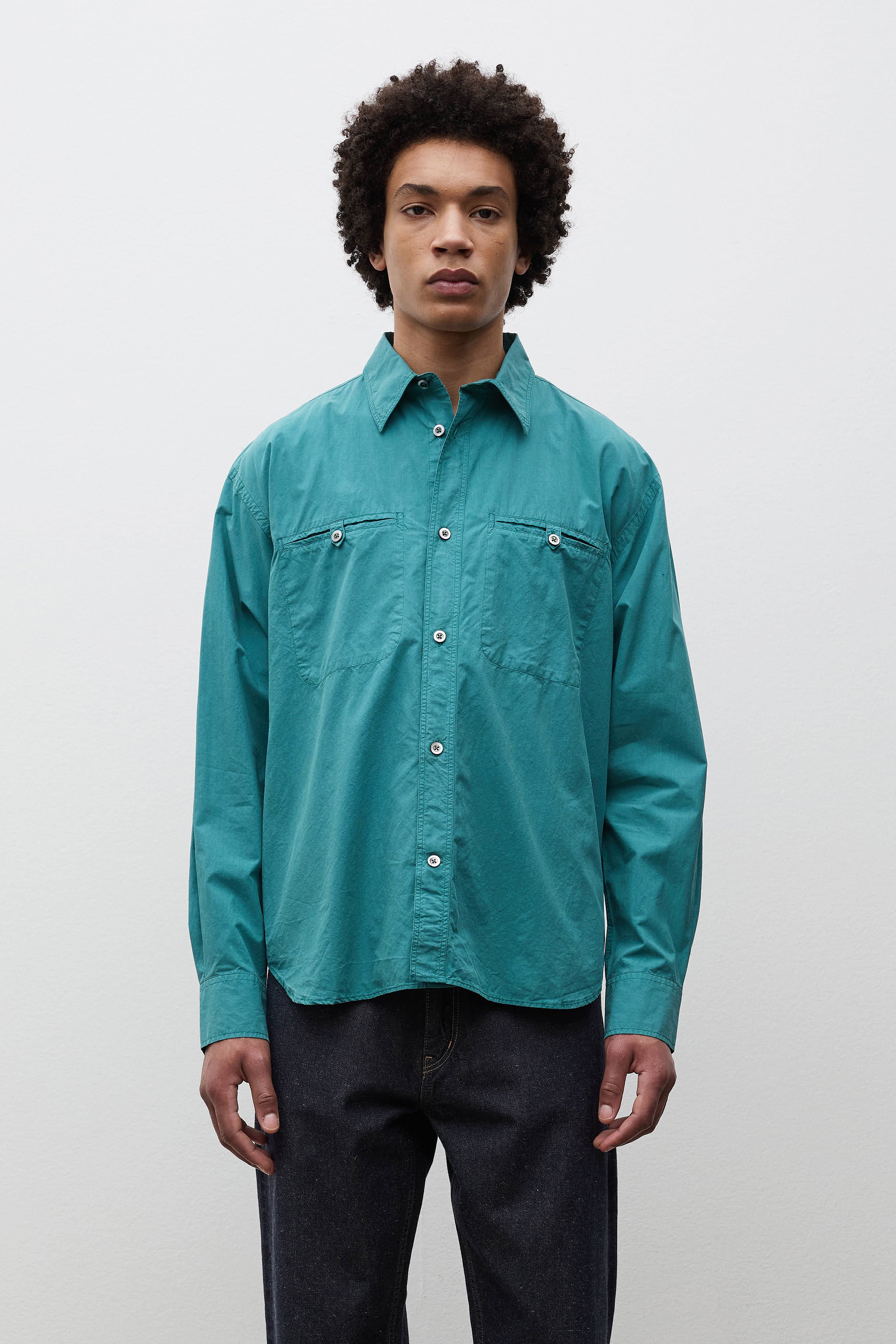 Falster Cotton Tencel Jet Oversize Shirt