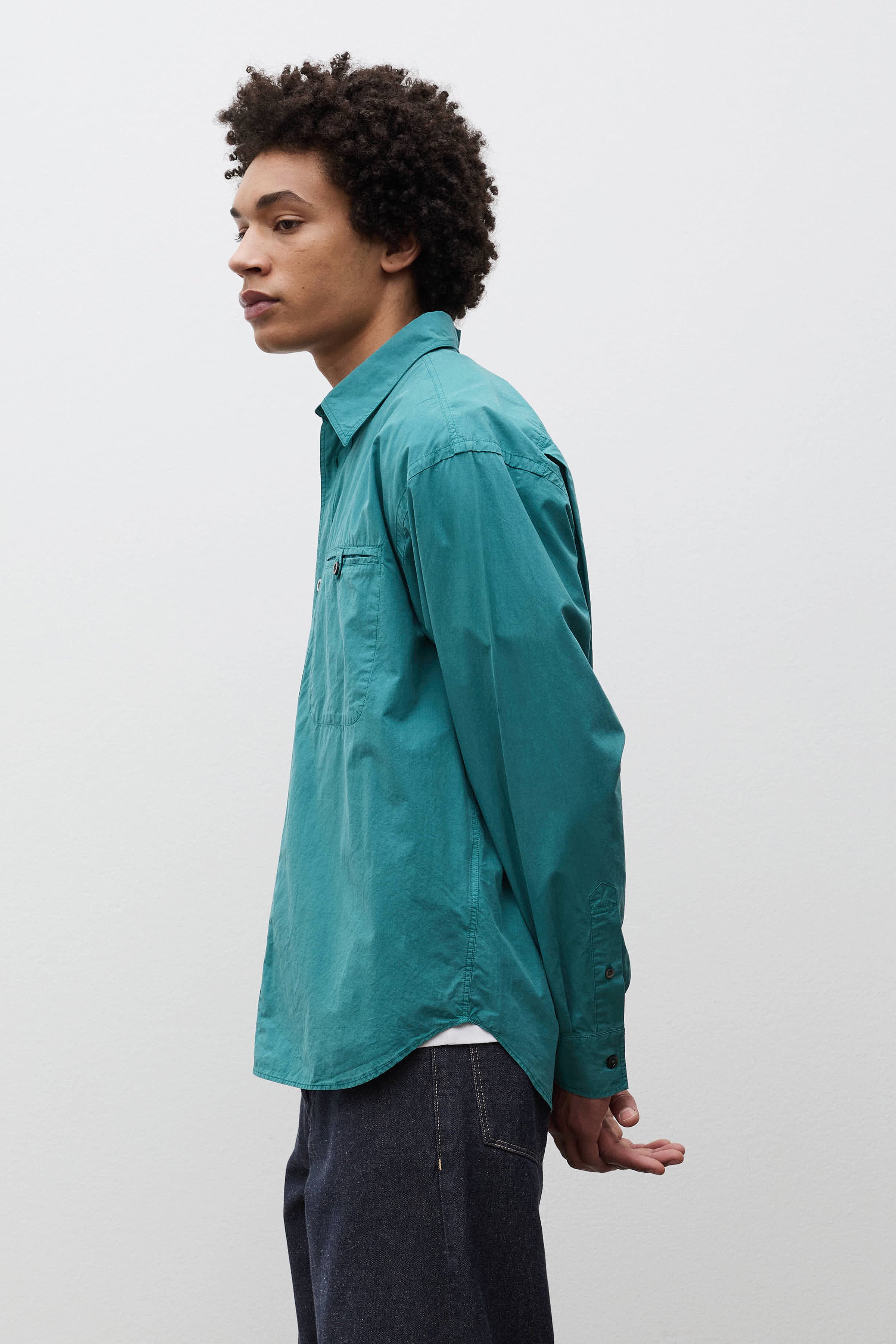Falster Cotton Tencel Jet Oversize Shirt
