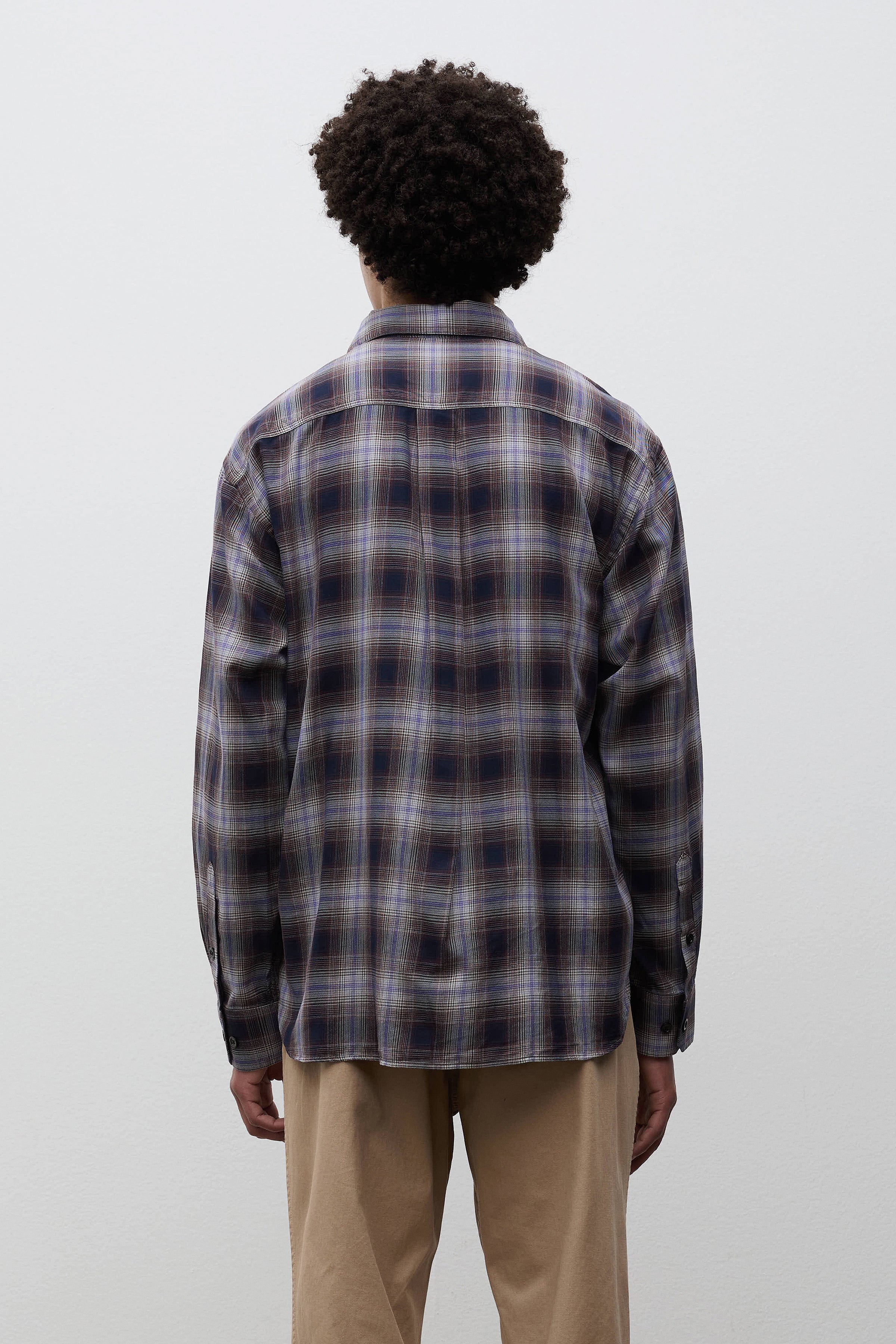 Falster Fine Cotton Flannel Check Oversize Shirt