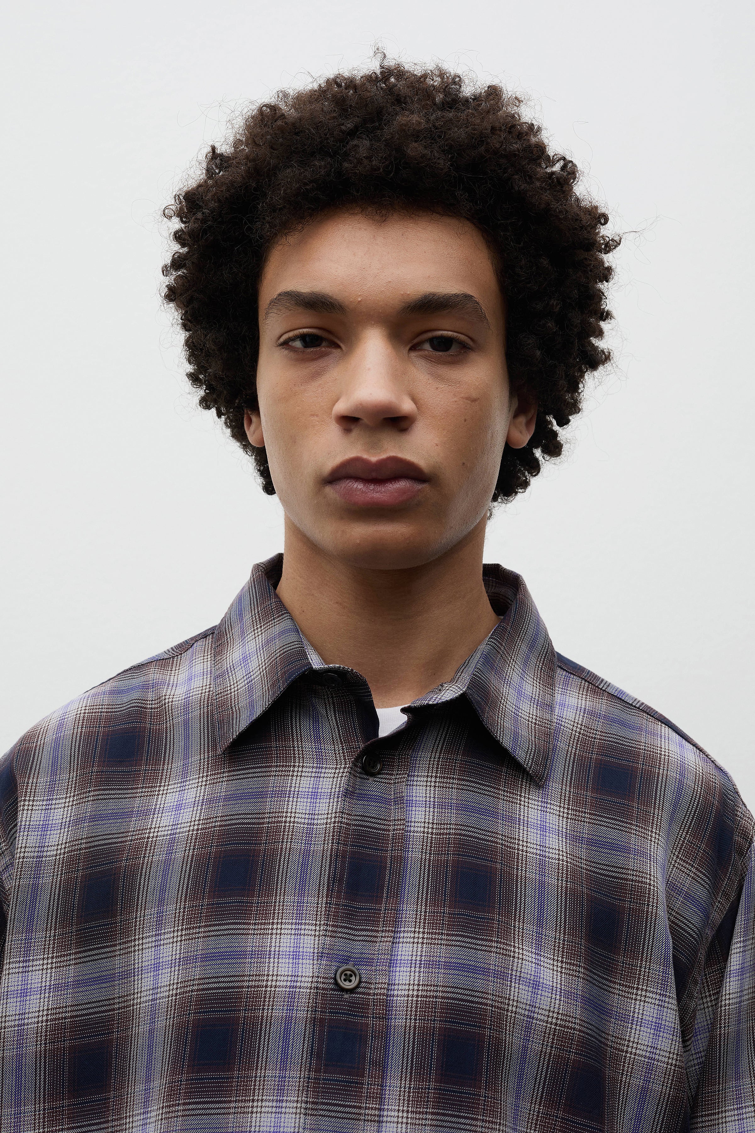 Falster Fine Cotton Flannel Check Oversize Shirt