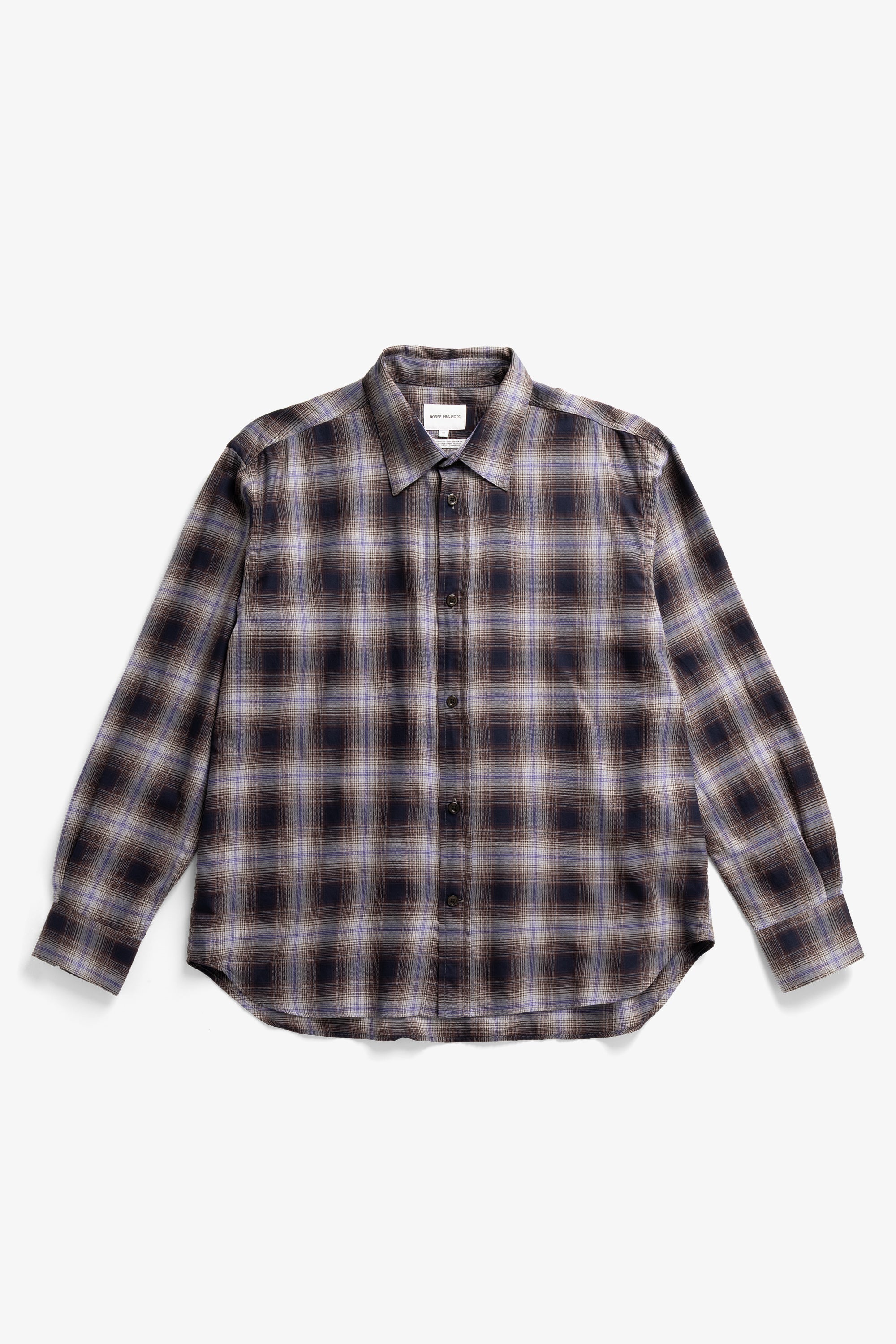 Falster Fine Cotton Flannel Check Oversize Shirt