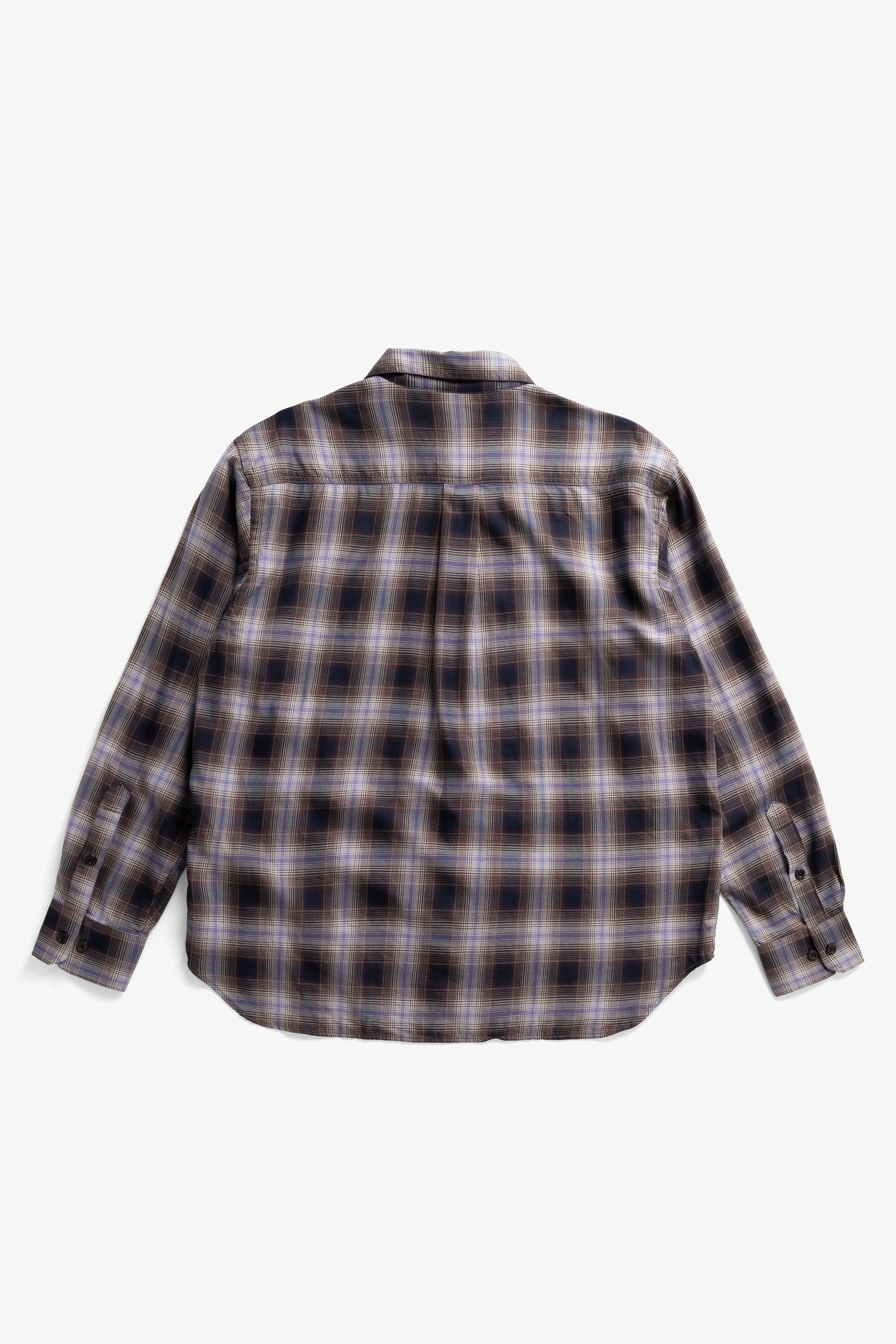 Falster Fine Cotton Flannel Check Oversize Shirt