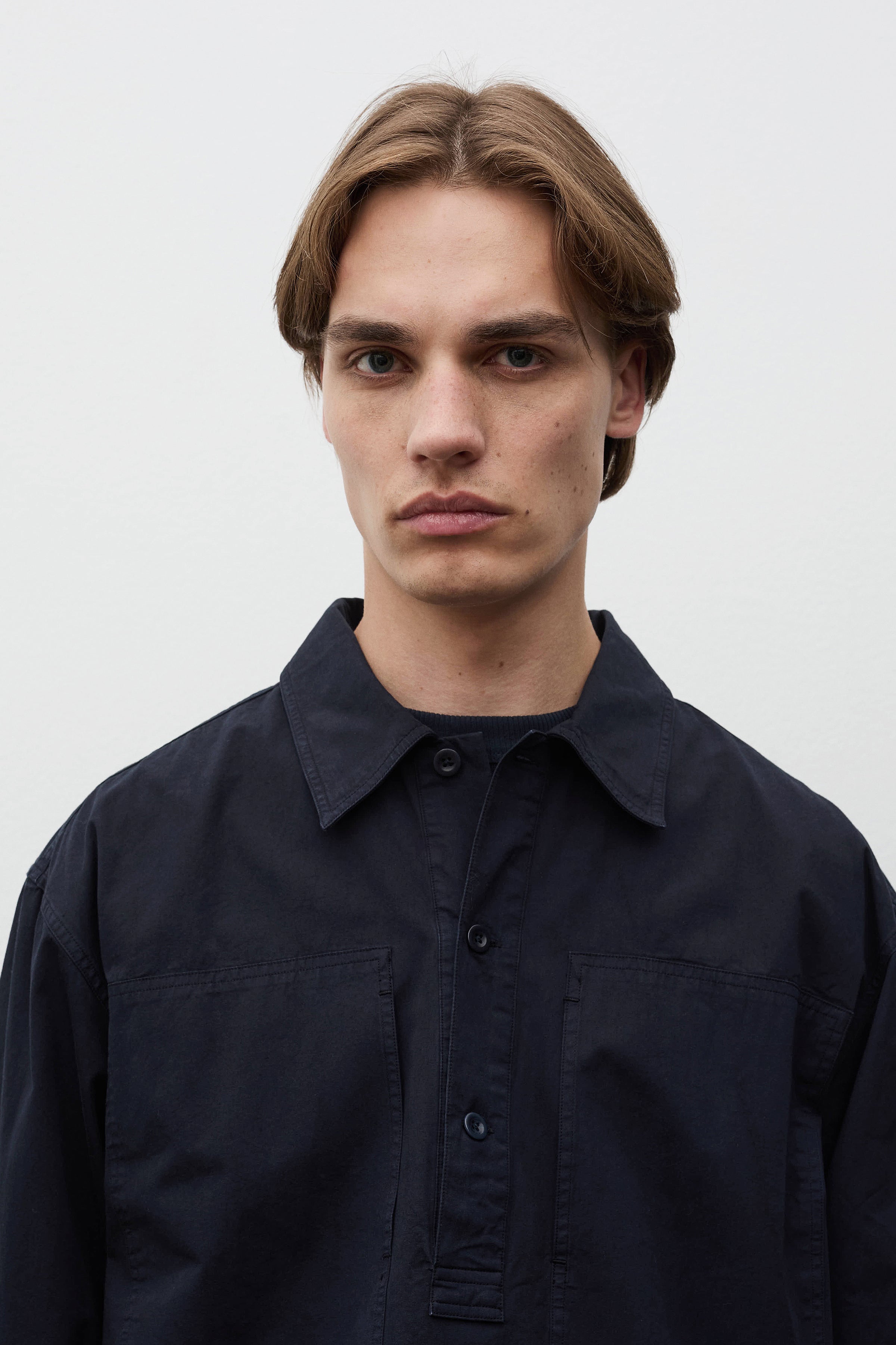 Grenskogen Compact Cotton Pullover Shirt