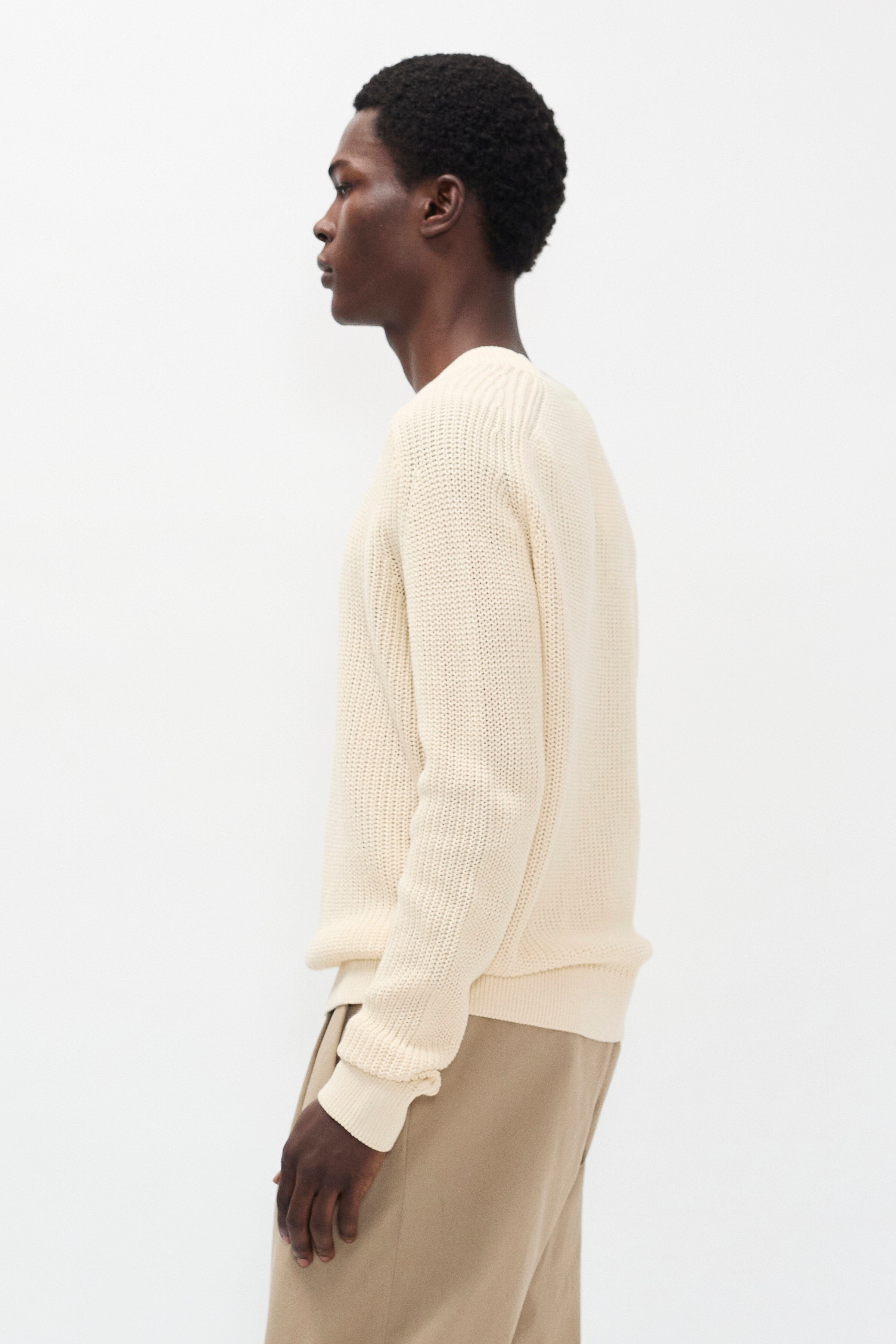 Limfjorden Cotton Paper Saddle Fishermen Sweater