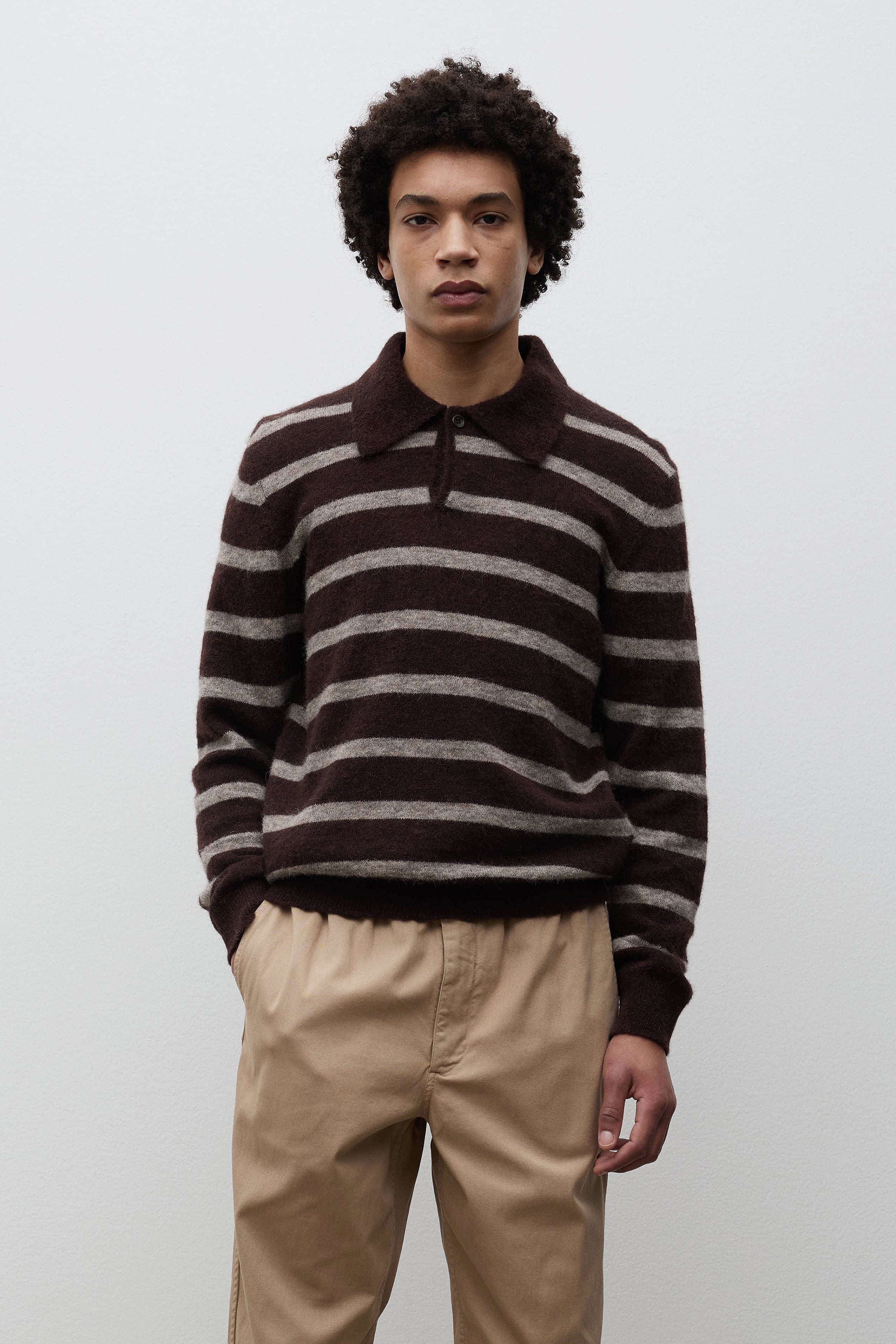 Gudme Baby Alpaca Stripe Polo