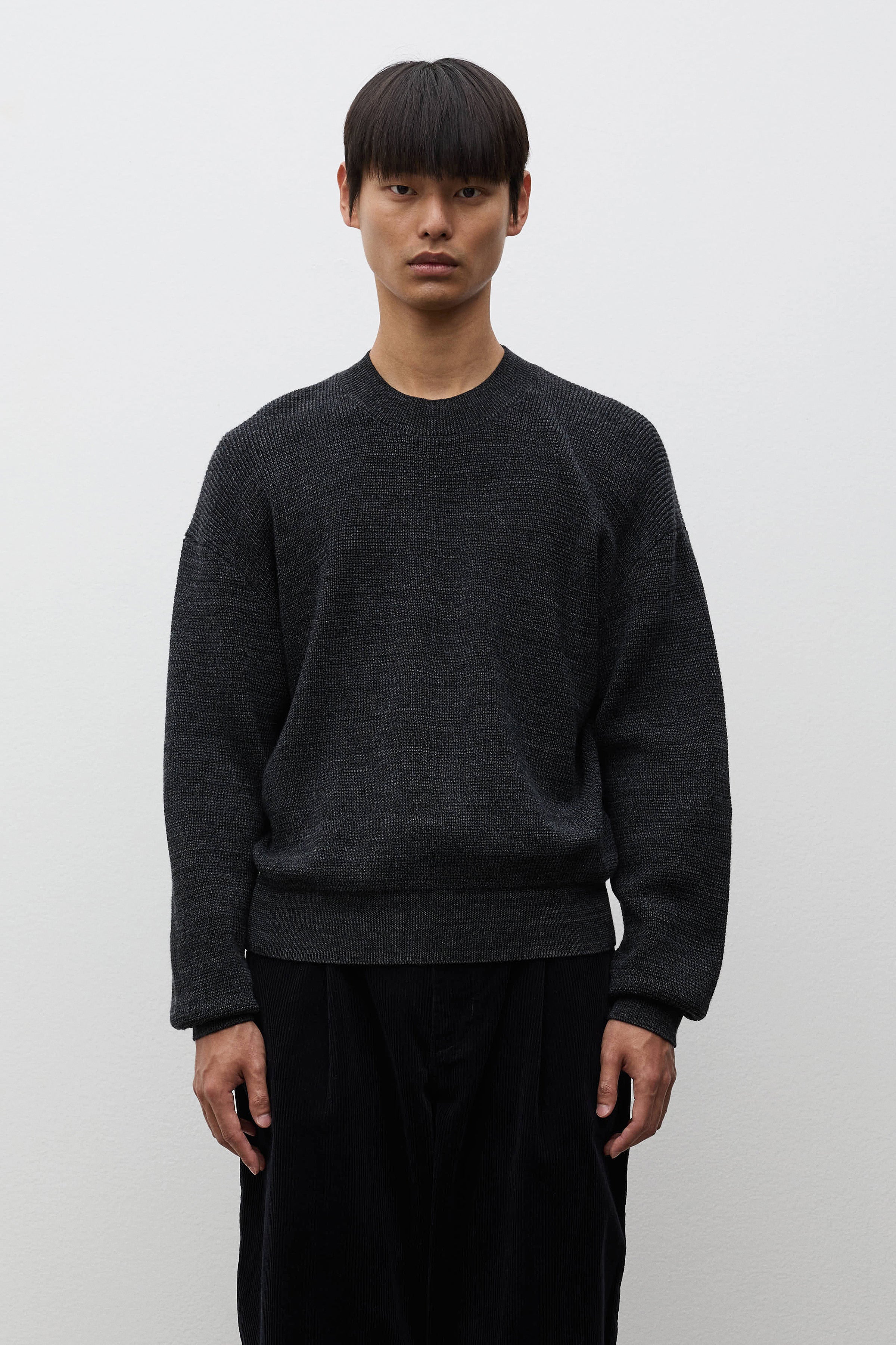 Hirtshals Tech Merino Waffle Crewneck