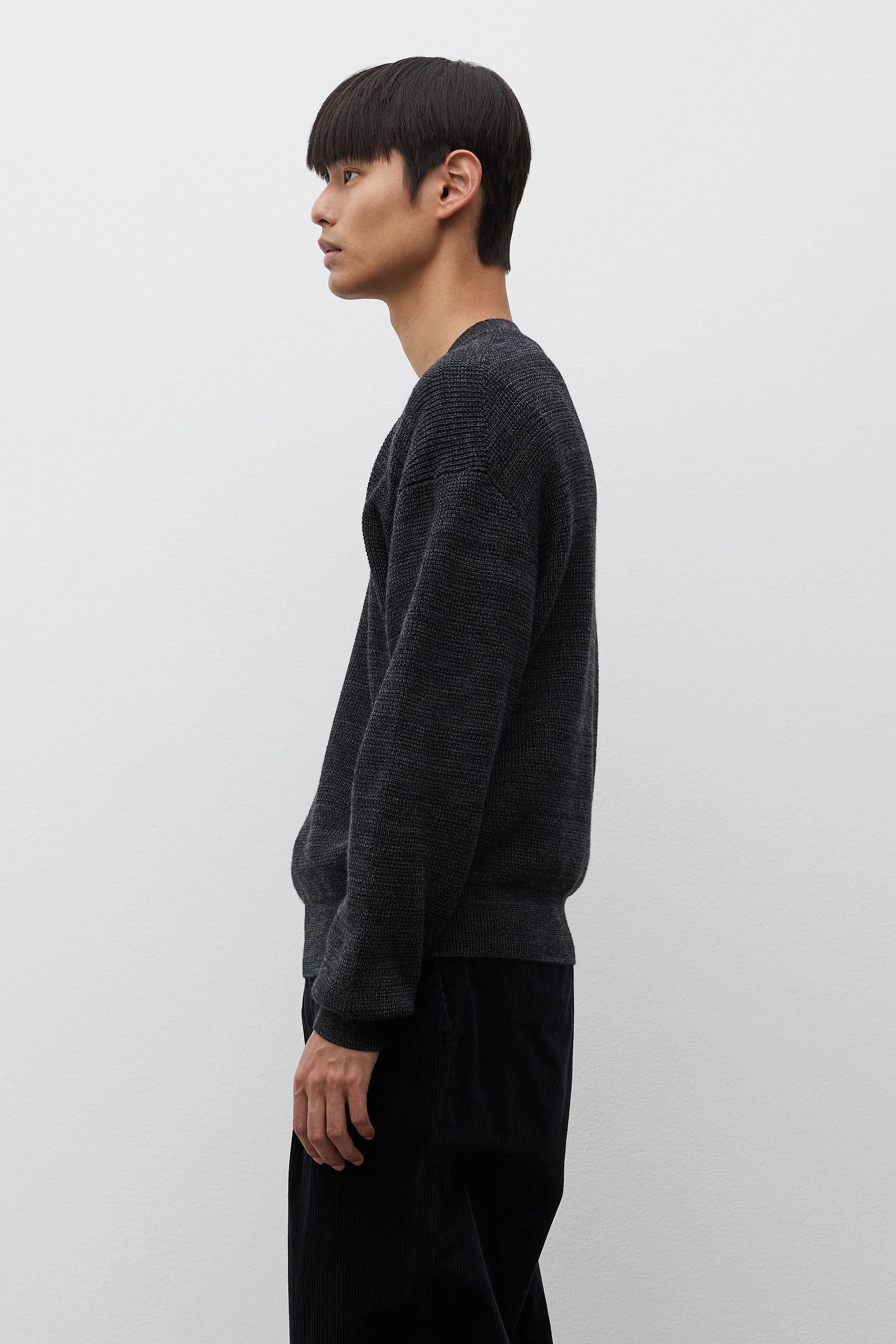 Hirtshals Tech Merino Waffle Crewneck