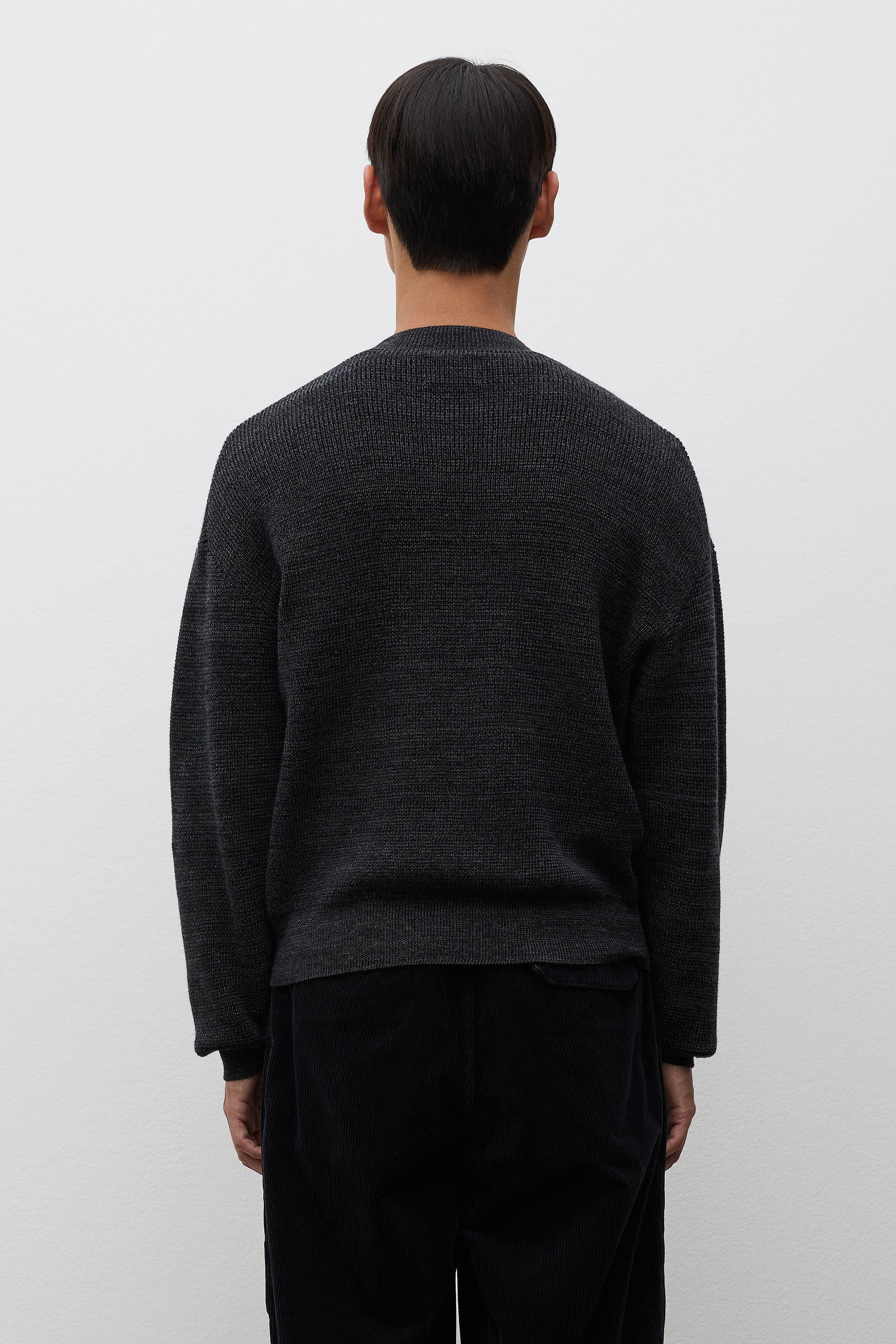Hirtshals Tech Merino Waffle Crewneck