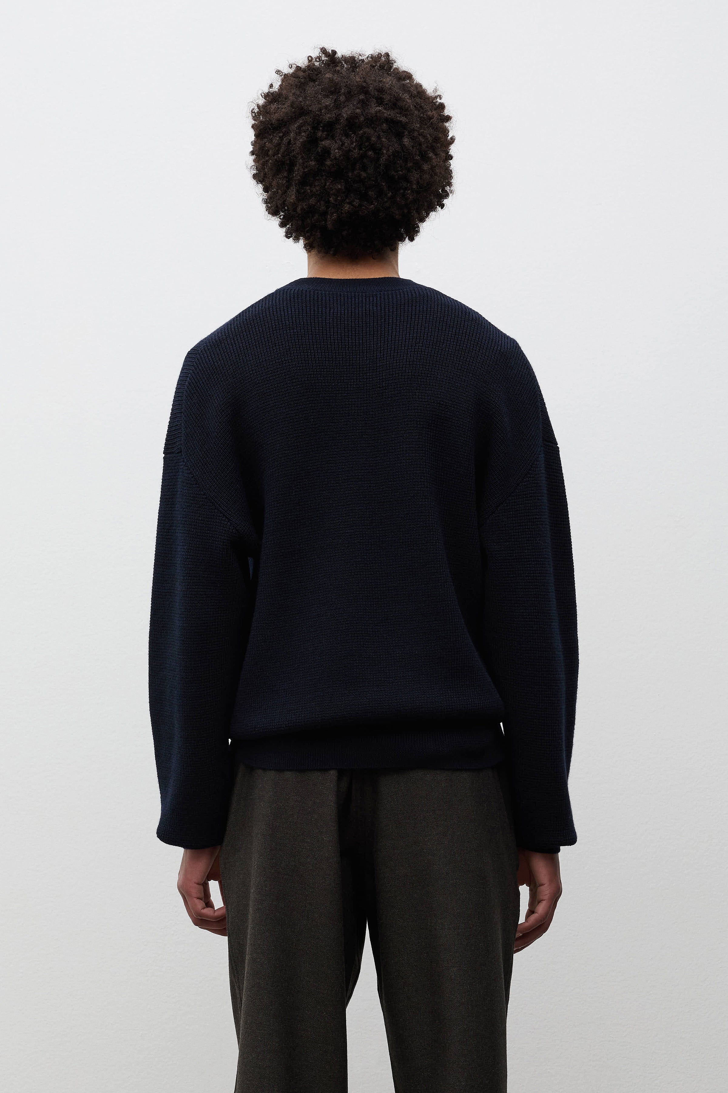 Hirtshals Tech Merino Waffle Crewneck