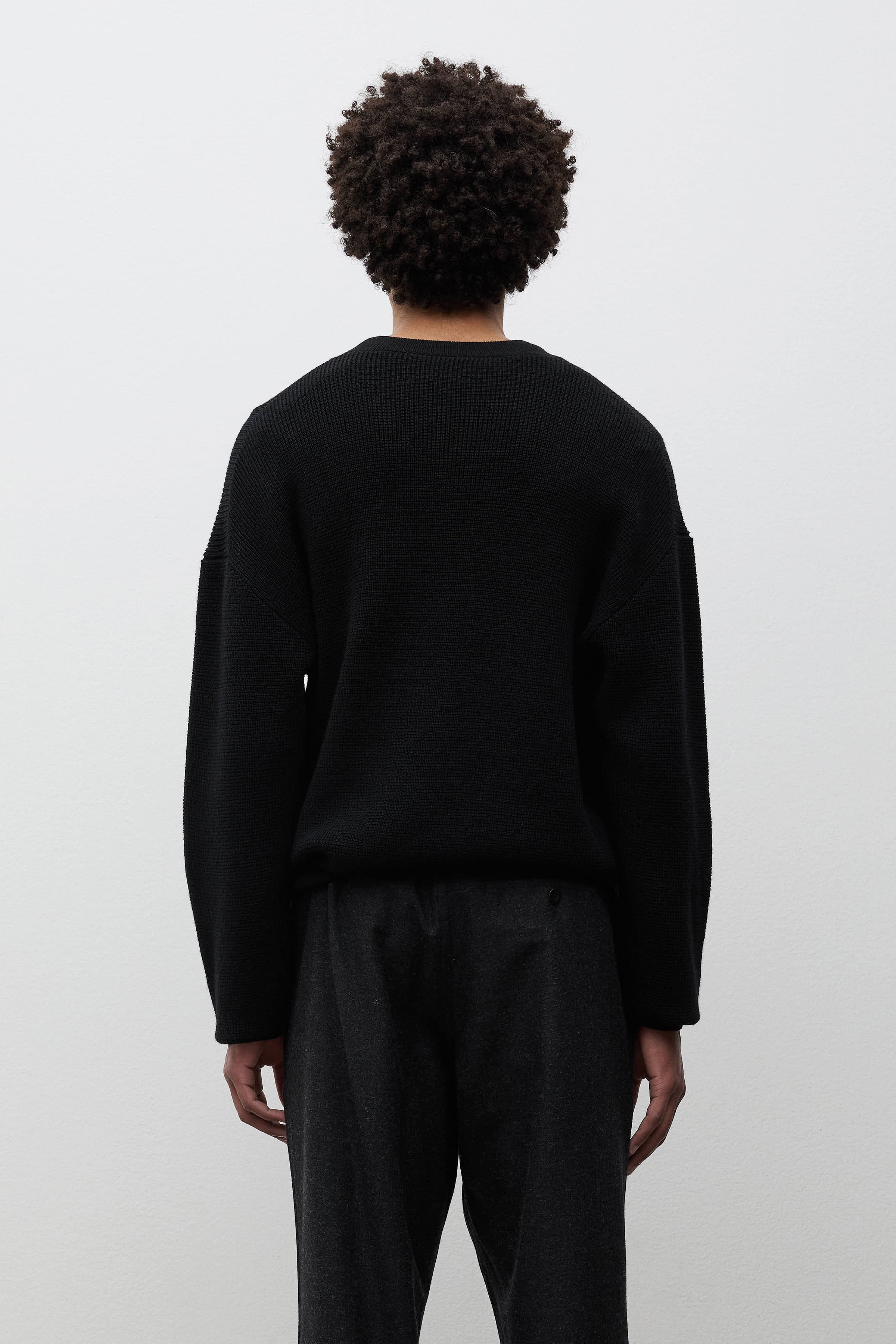 Hirtshals Tech Merino Waffle Crewneck
